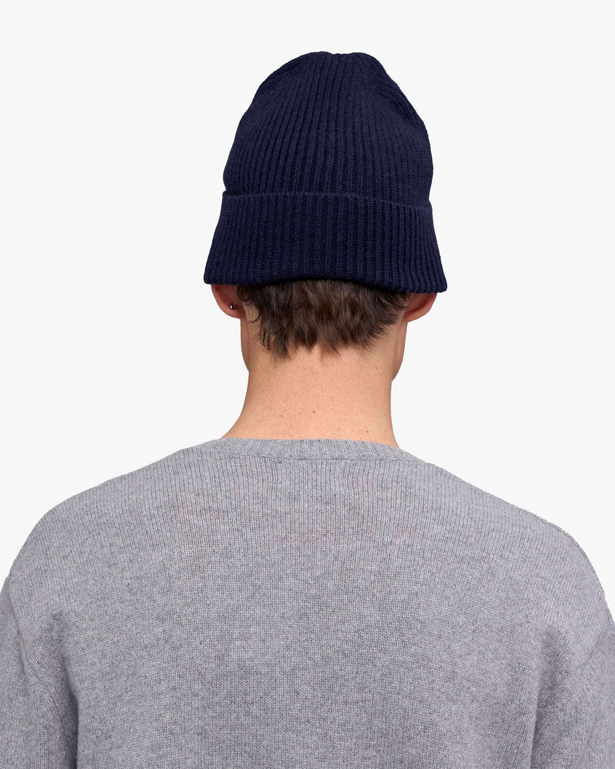 Cashmere Beanie - Navy Blue
