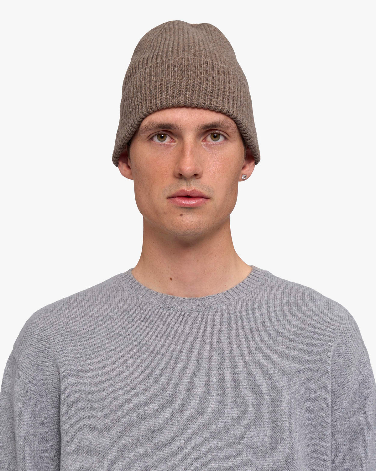 Cashmere Beanie - Warm Taupe