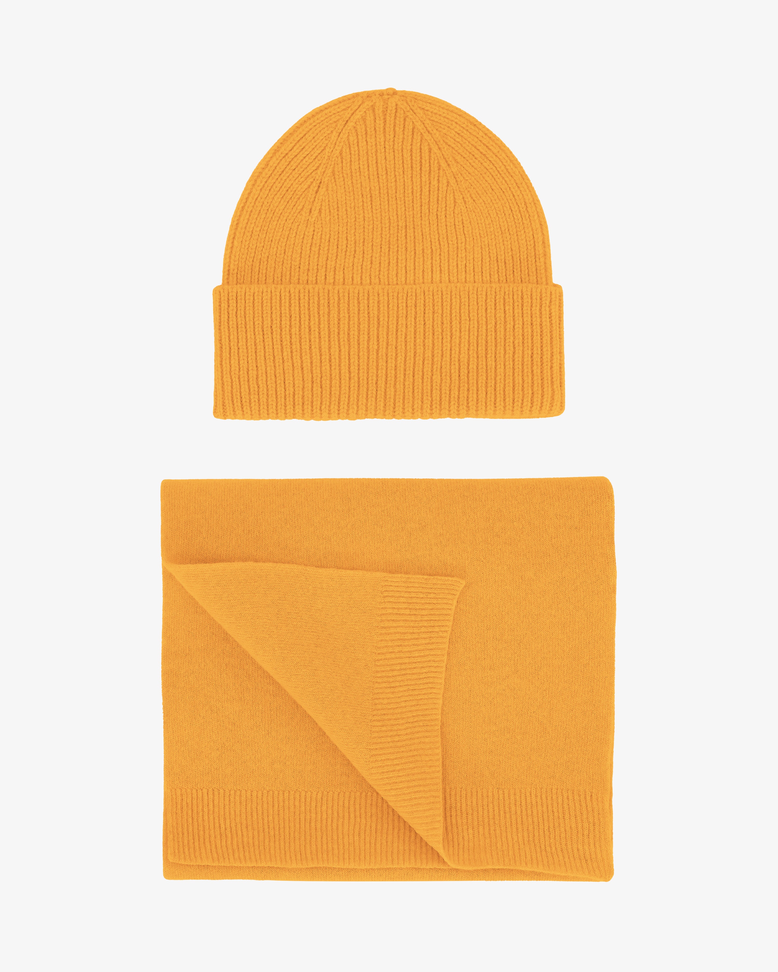 Merino Wool Beanie & Scarf - Burned Yellow – Colorful Standard