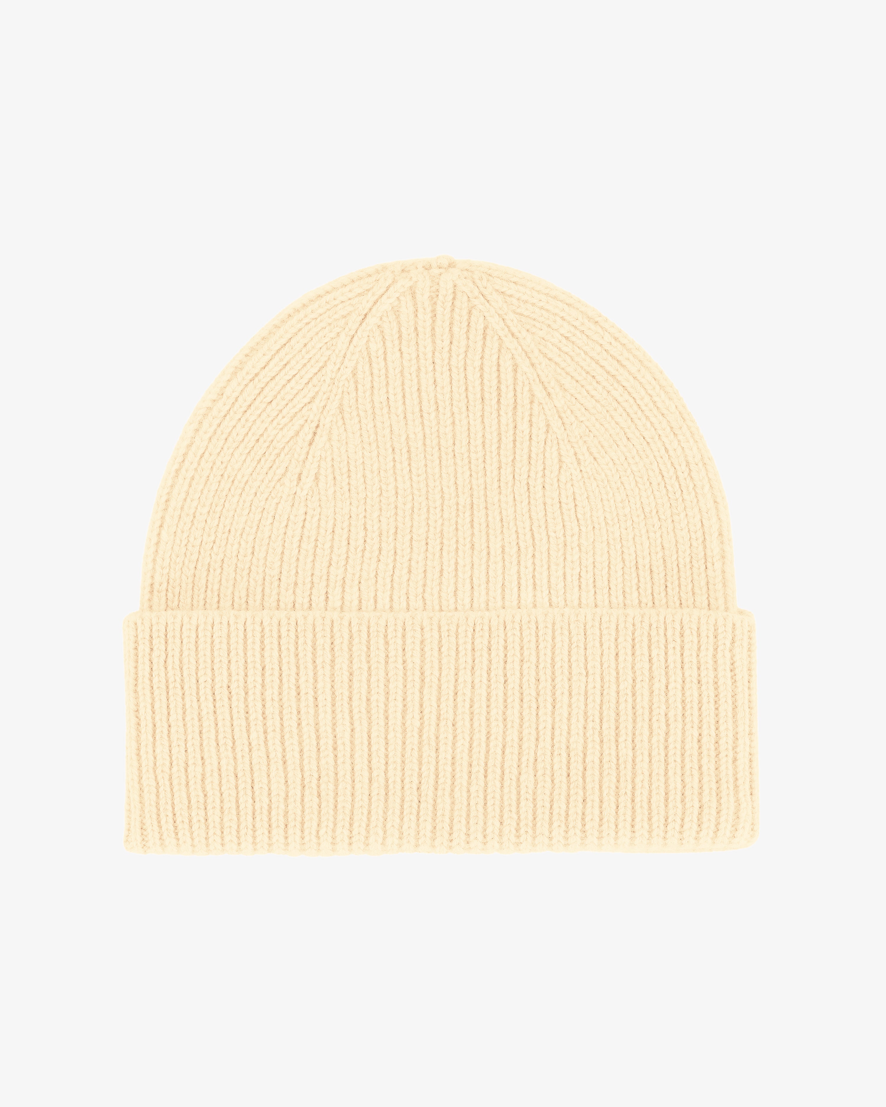 Merino Wool Beanie - Soft Yellow