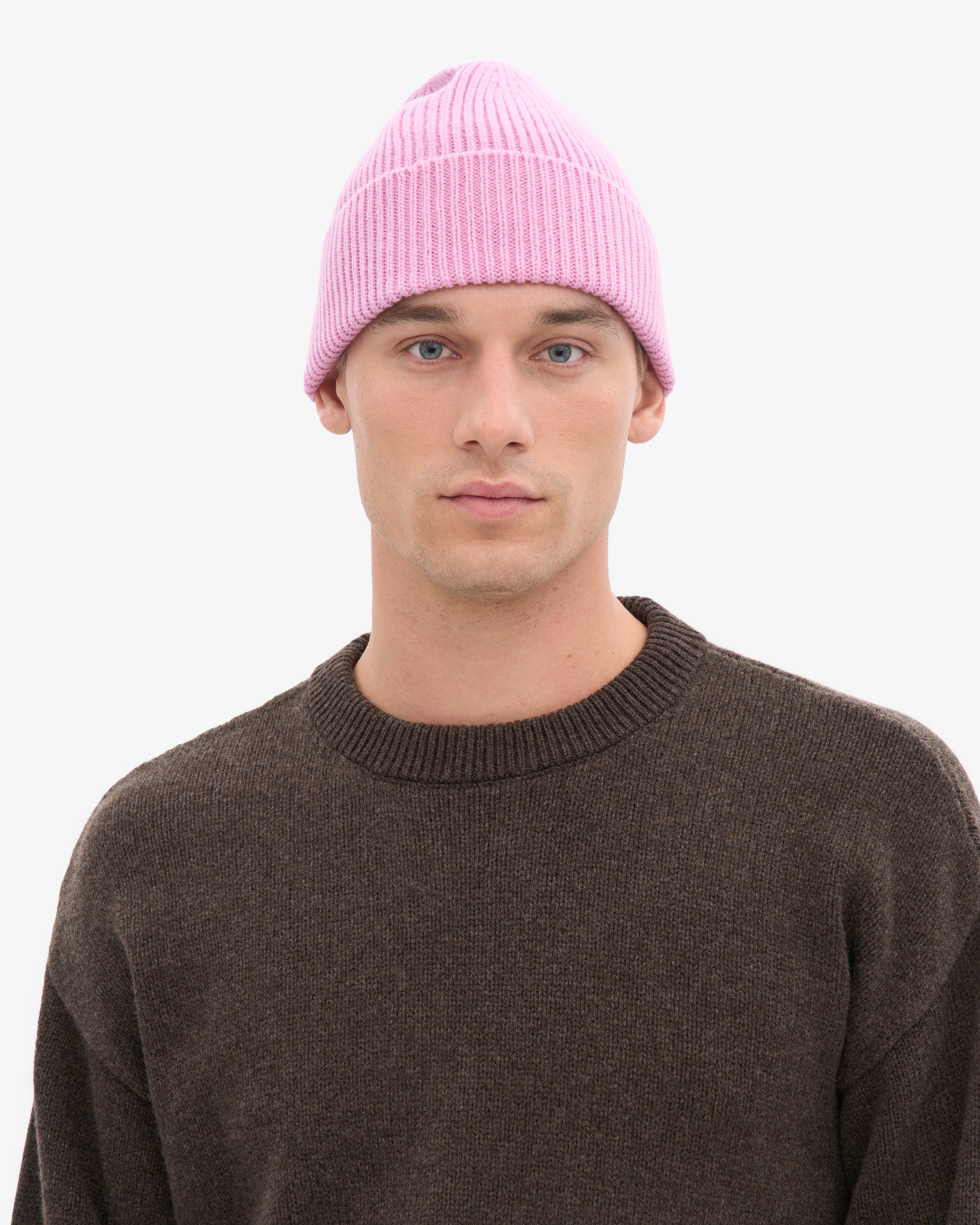 Merino Wool Beanie - Cherry Blossom