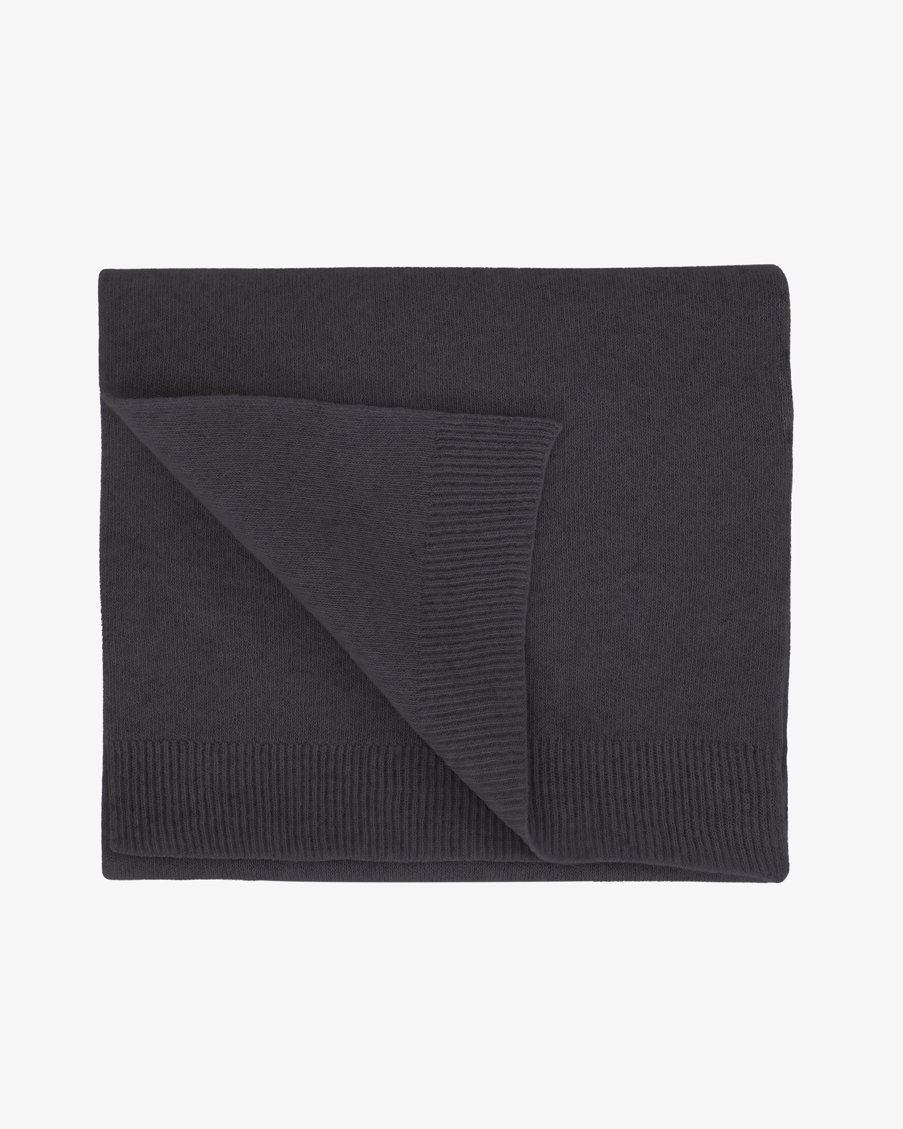 Merino Wool Scarf - Lava Grey