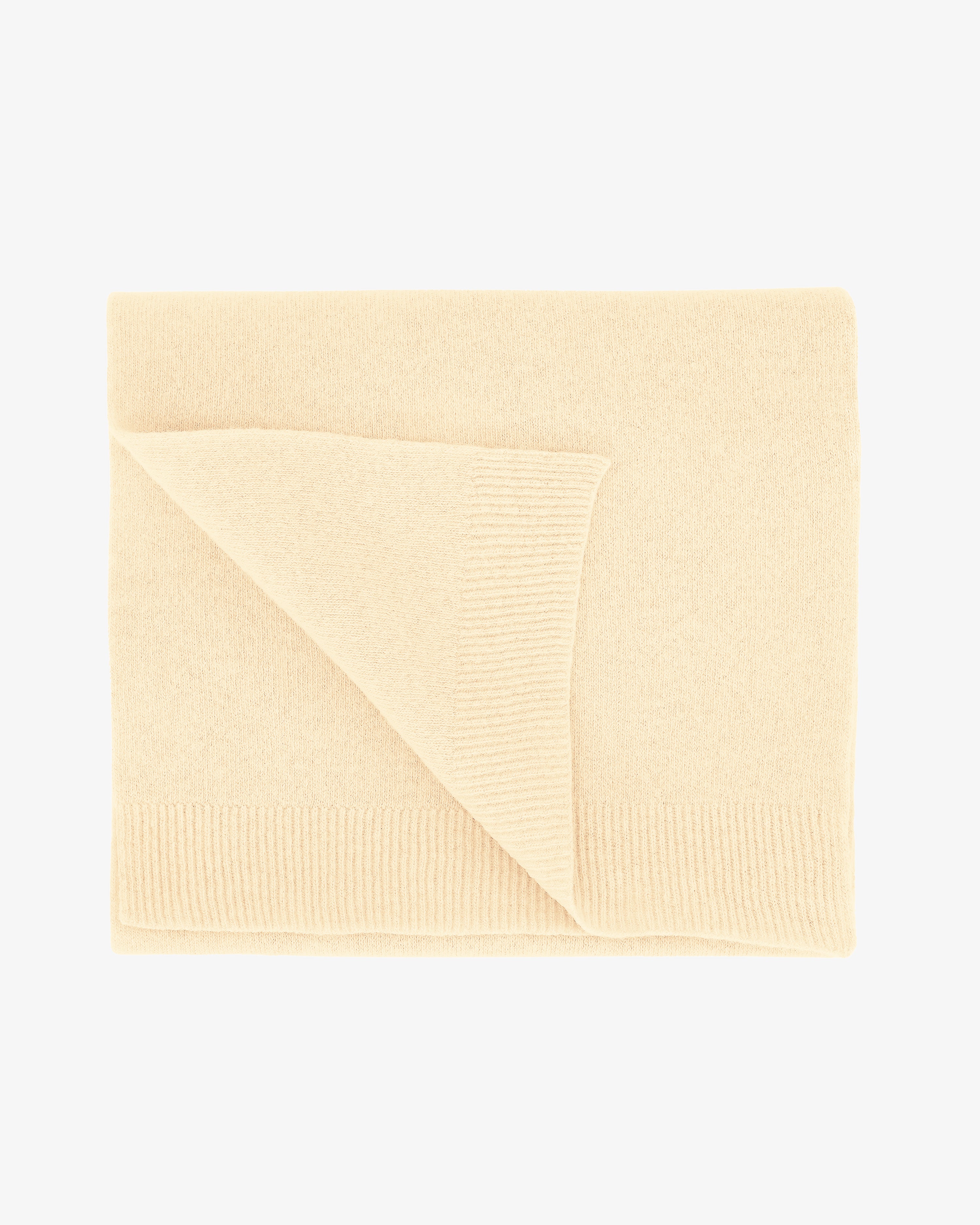 Merino Wool Scarf - Soft Yellow