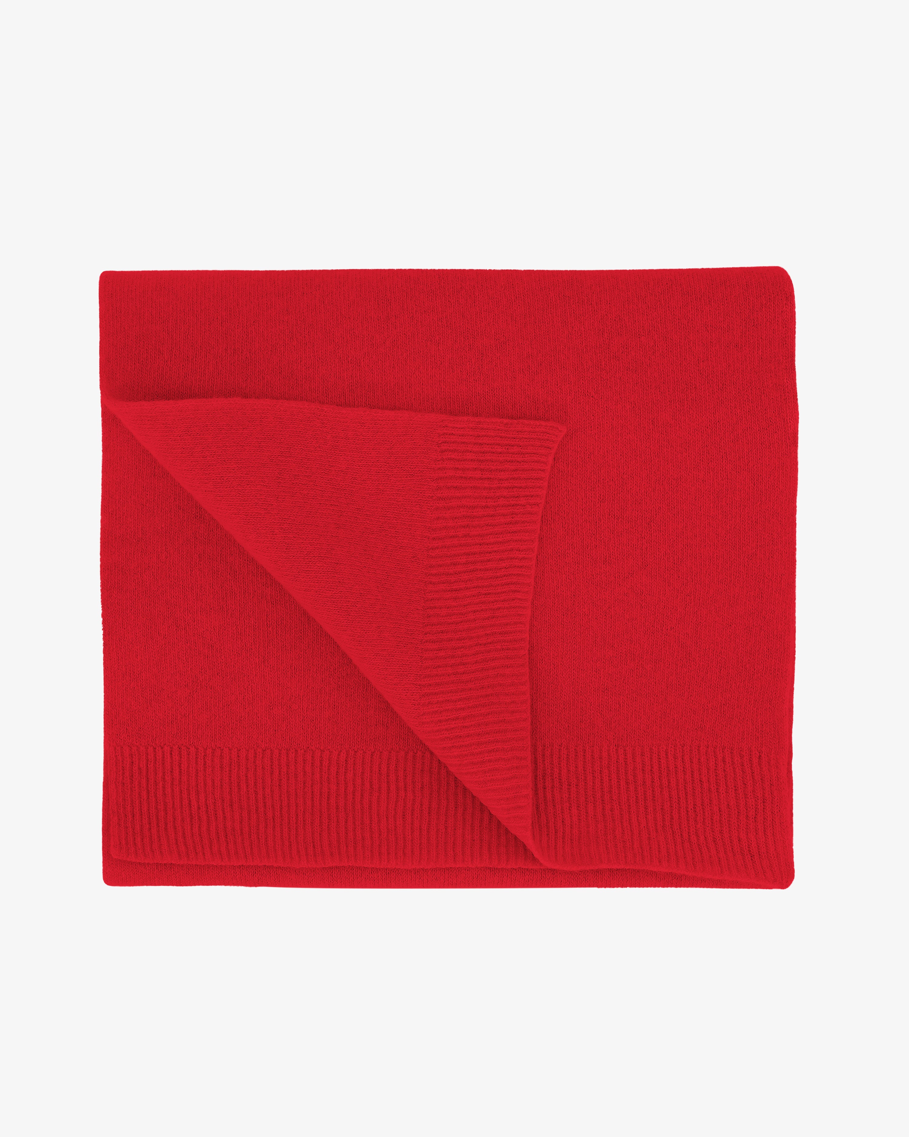 Merino Wool Scarf - Scarlet Red