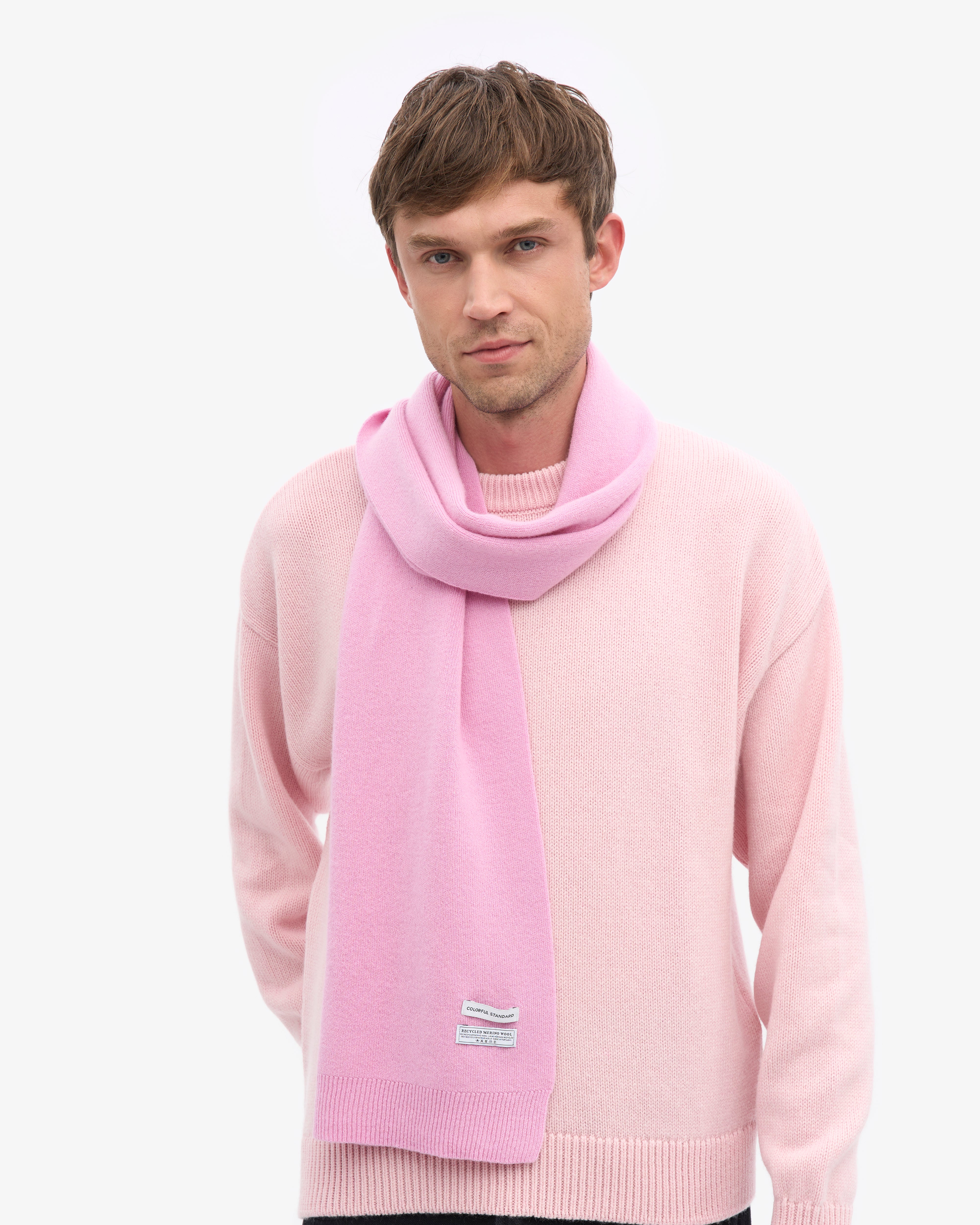 Merino Wool Scarf - Cherry Blossom