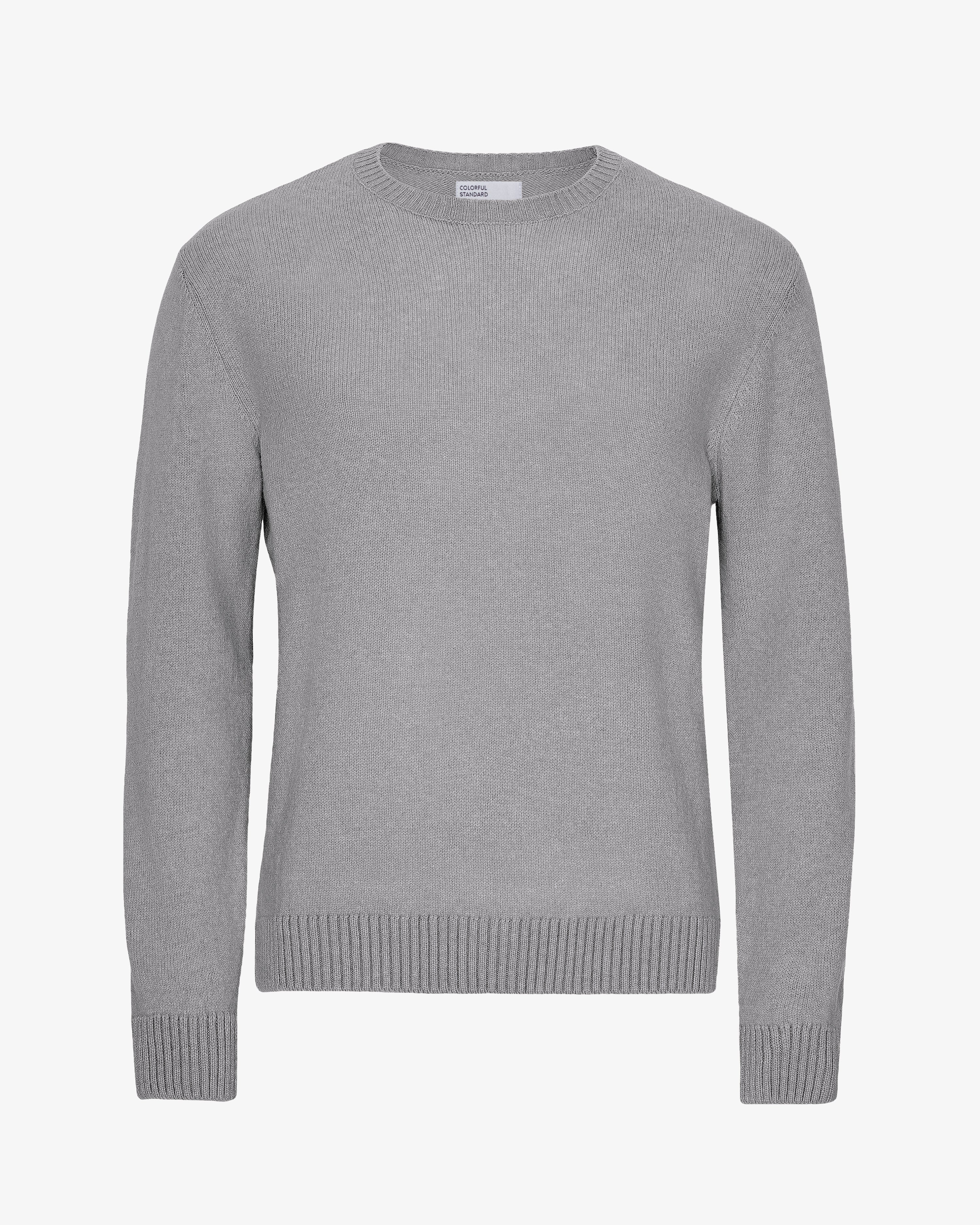Classic Merino Wool Crew - Heather Grey