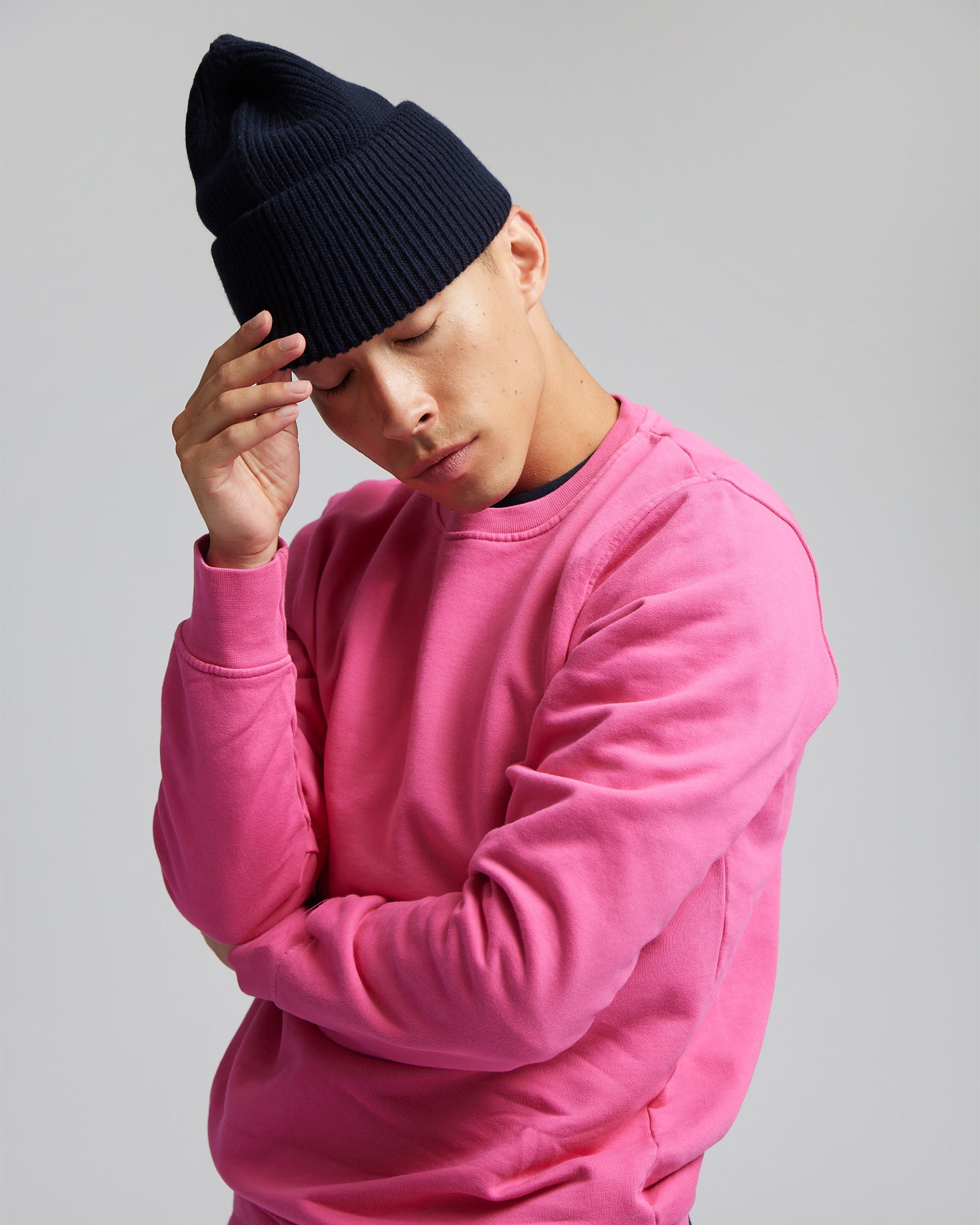 Merino Wool Hat - Bubblegum Pink