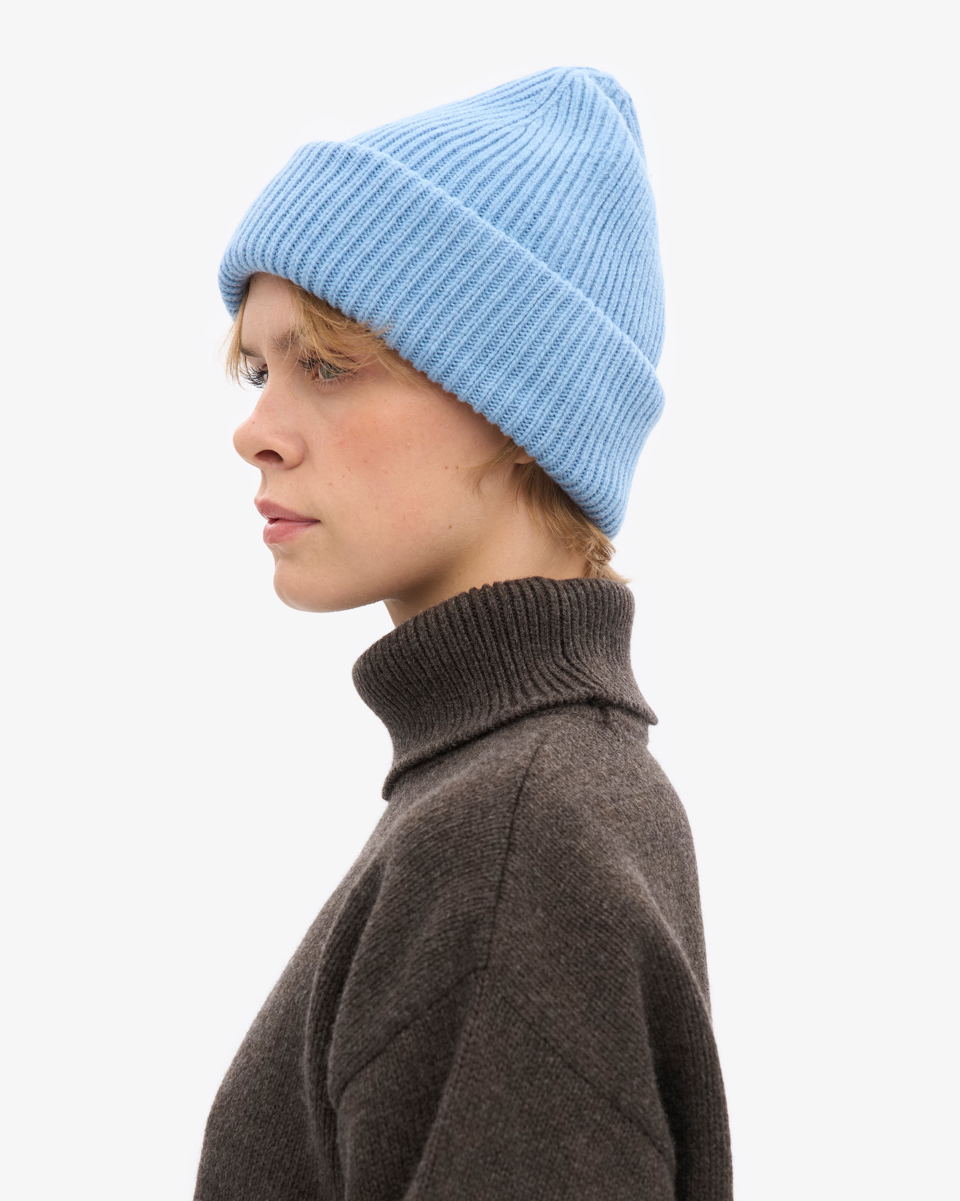 Merino Wool Hat - Seaside Blue