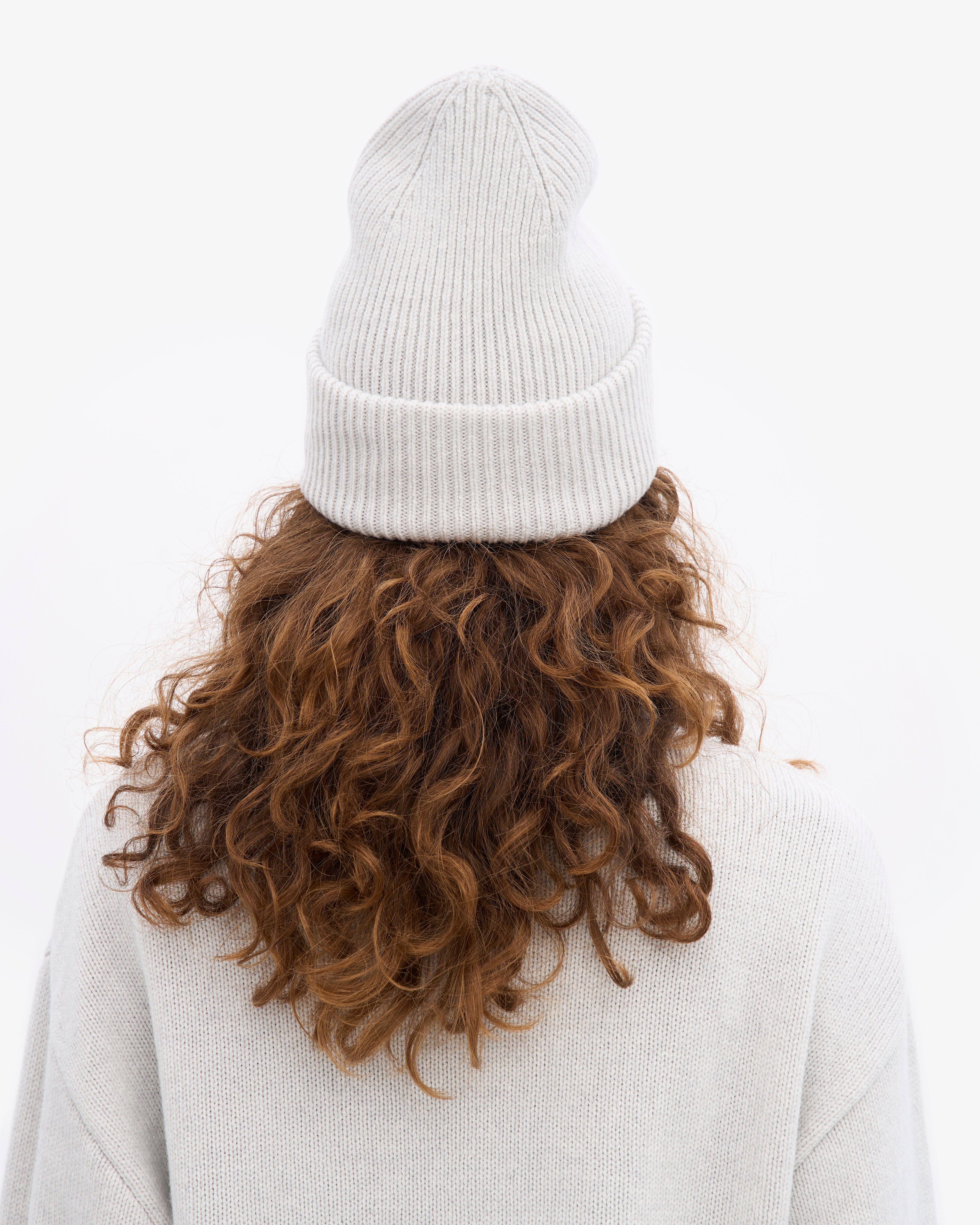 Merino Wool Hat - Snow Melange