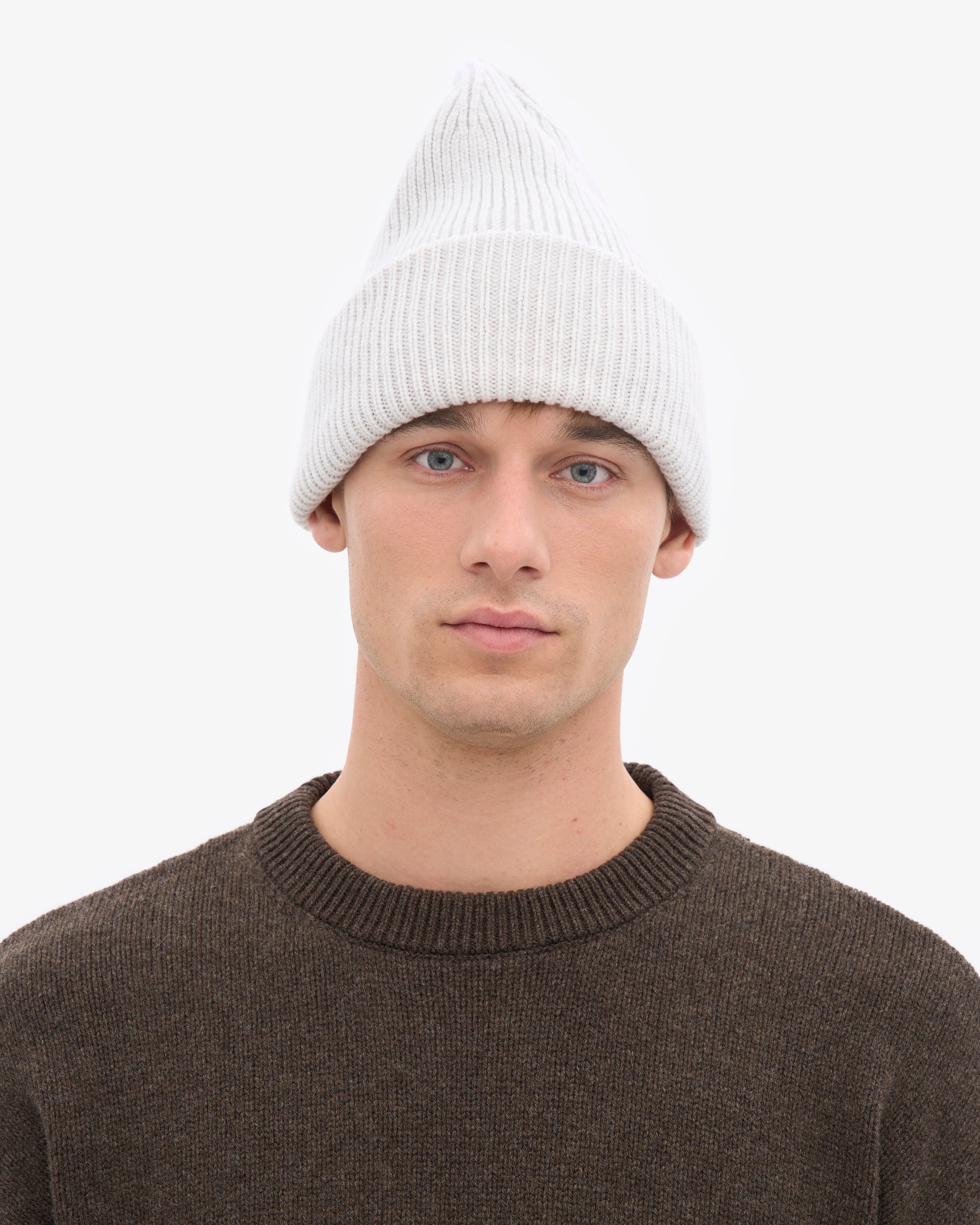 Merino Wool Hat - Snow Melange