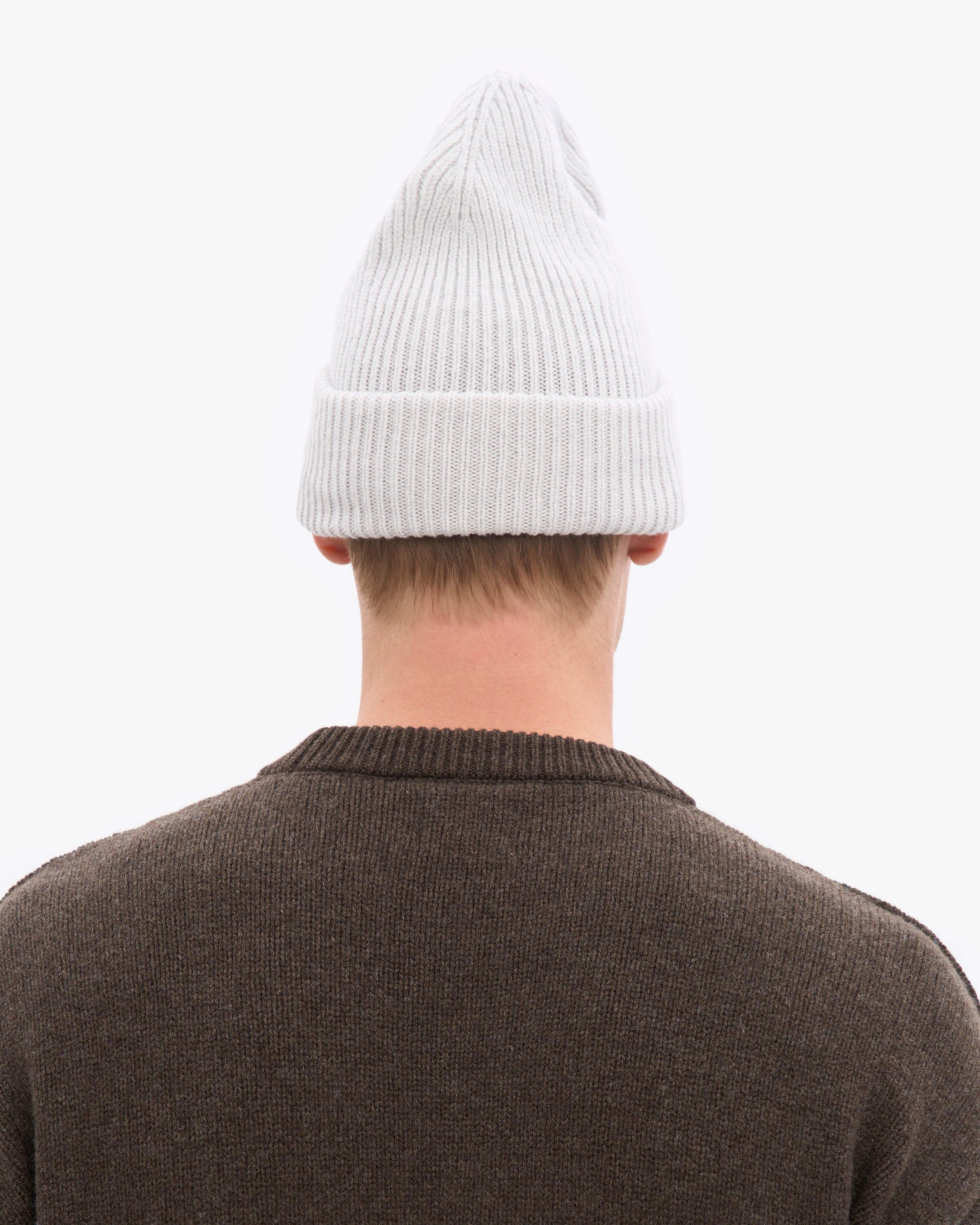 Merino Wool Hat - Snow Melange