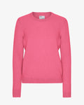 Women Classic Merino Wool Crew - Bubblegum Pink