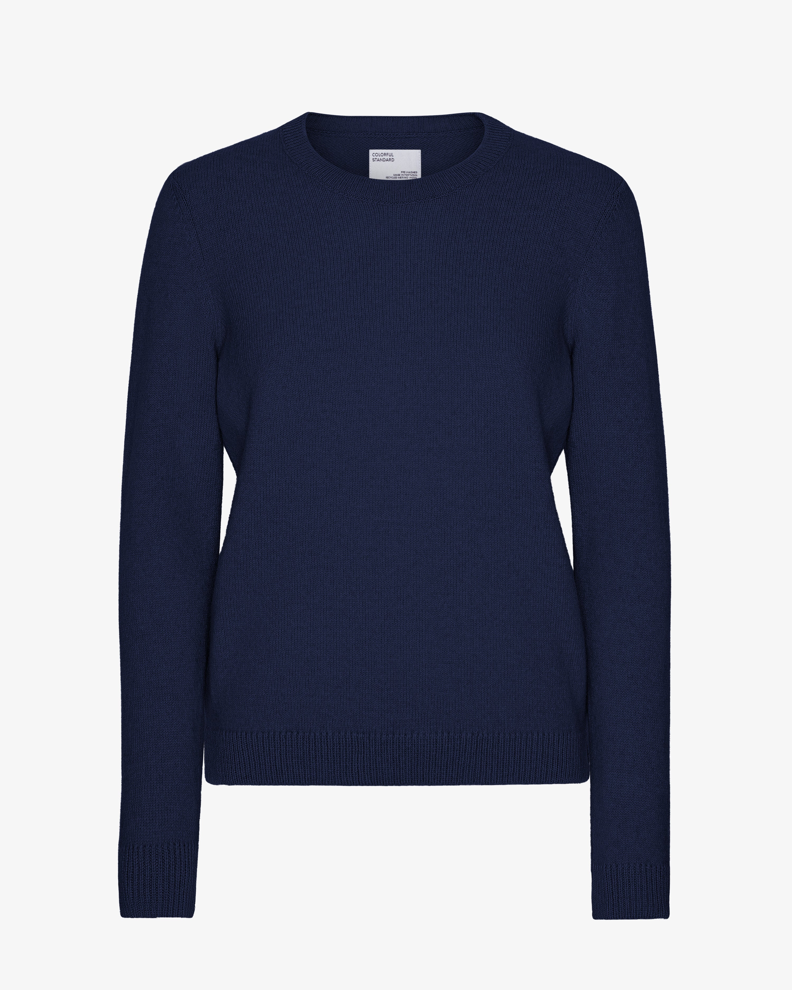 Women Classic Merino Wool Crew - Marine Blue