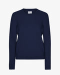 Women Classic Merino Wool Crew - Marine Blue