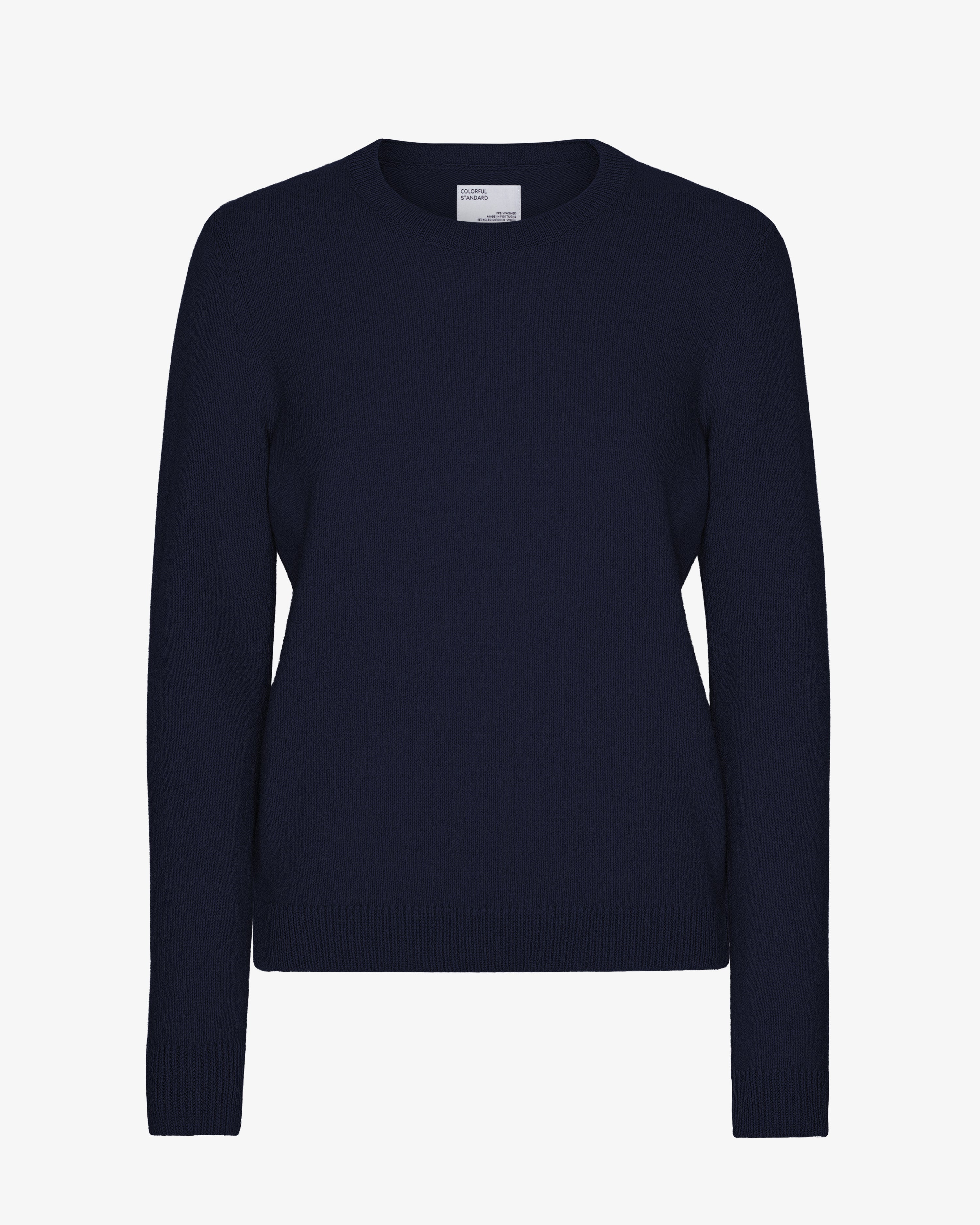 Women Classic Merino Wool Crew - Navy Blue