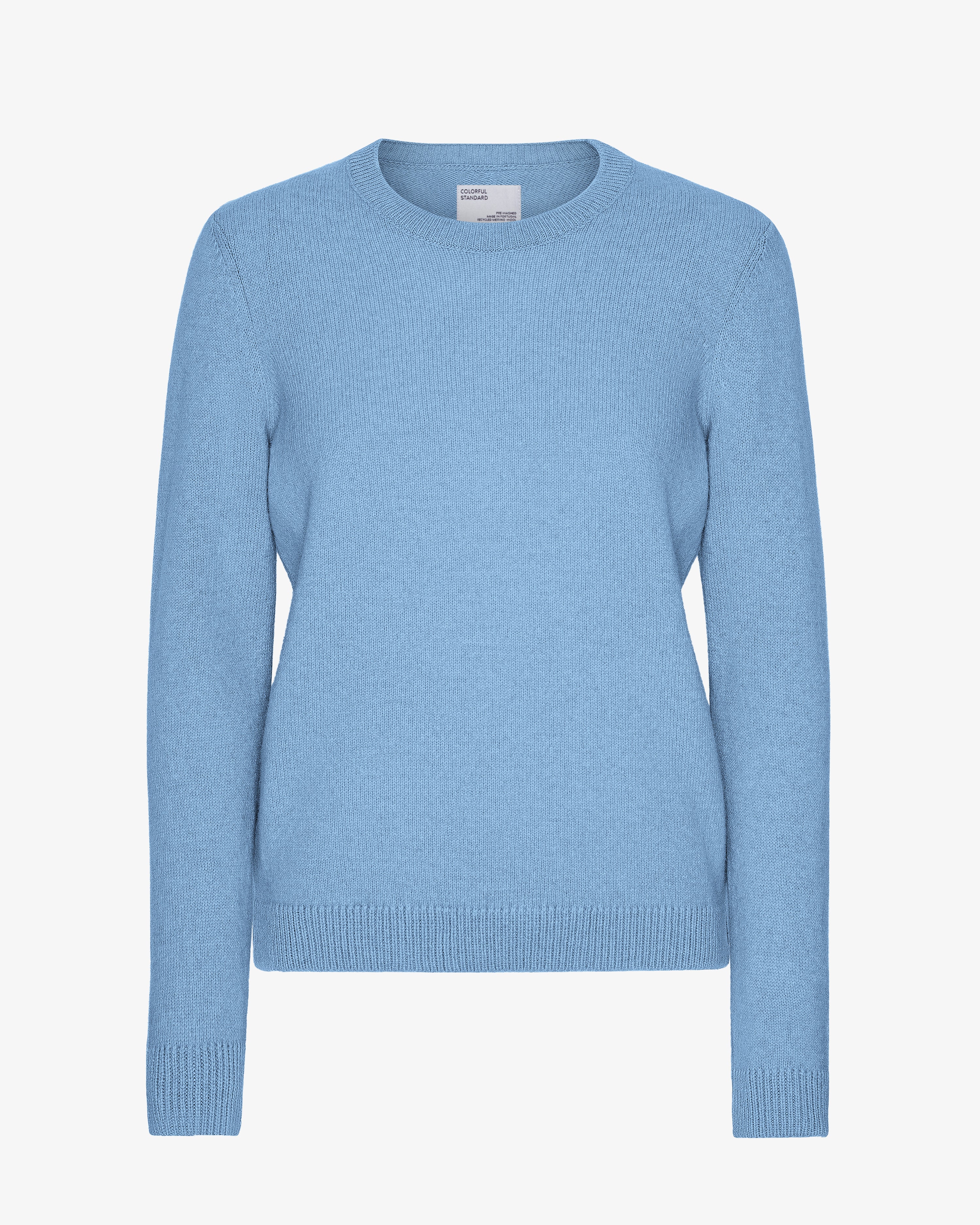 Women Classic Merino Wool Crew - Seaside Blue