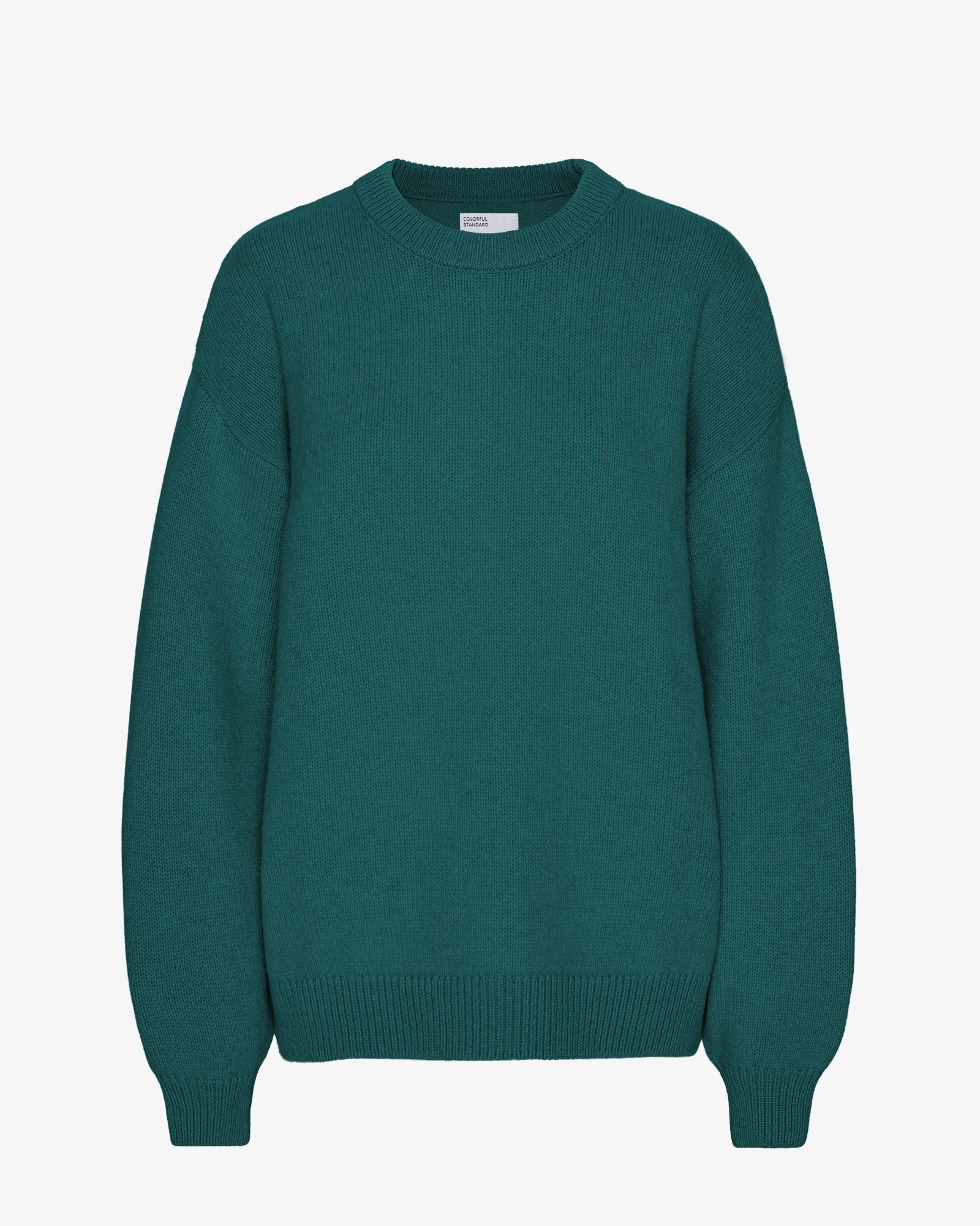 Oversized Merino Wool Crew - Ocean Green