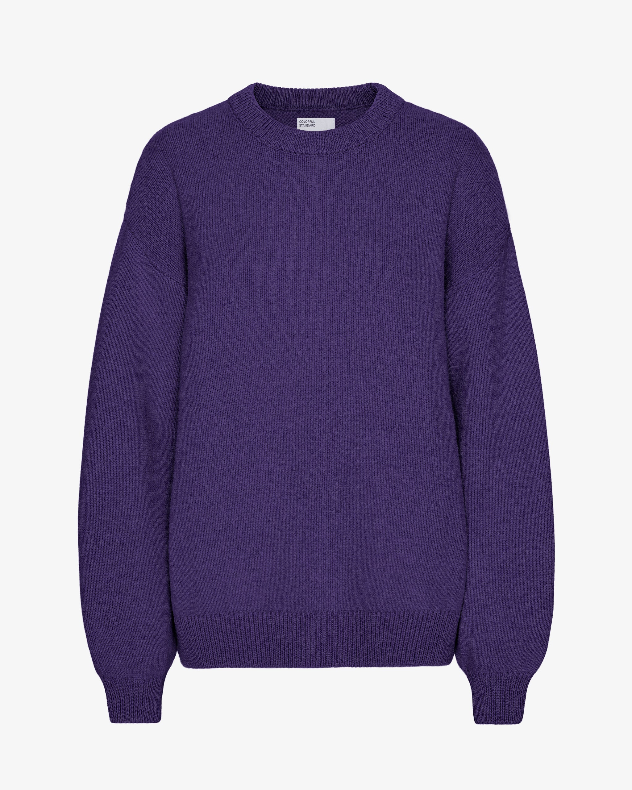 Oversized Merino Wool Crew - Ultra Violet