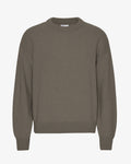 Oversized Merino Wool Crew - Dusty Olive