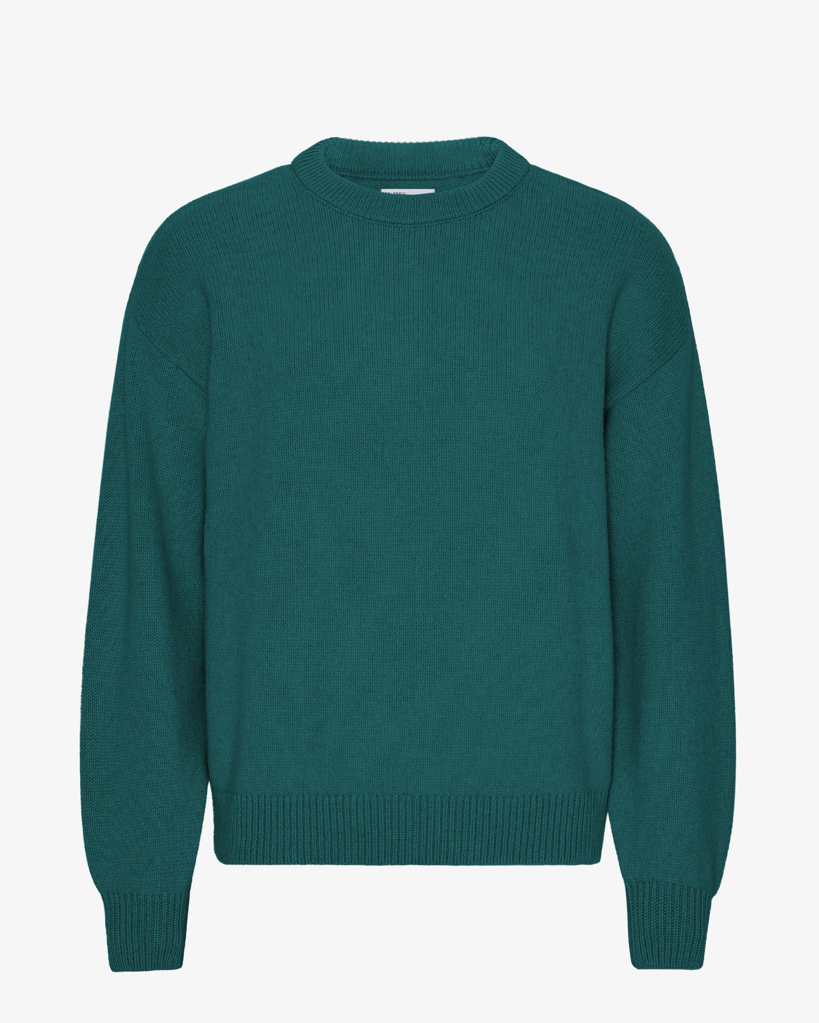 Oversized Merino Wool Crew - Ocean Green