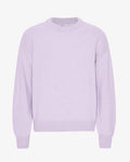 Oversized Merino Wool Crew - Soft Lavender