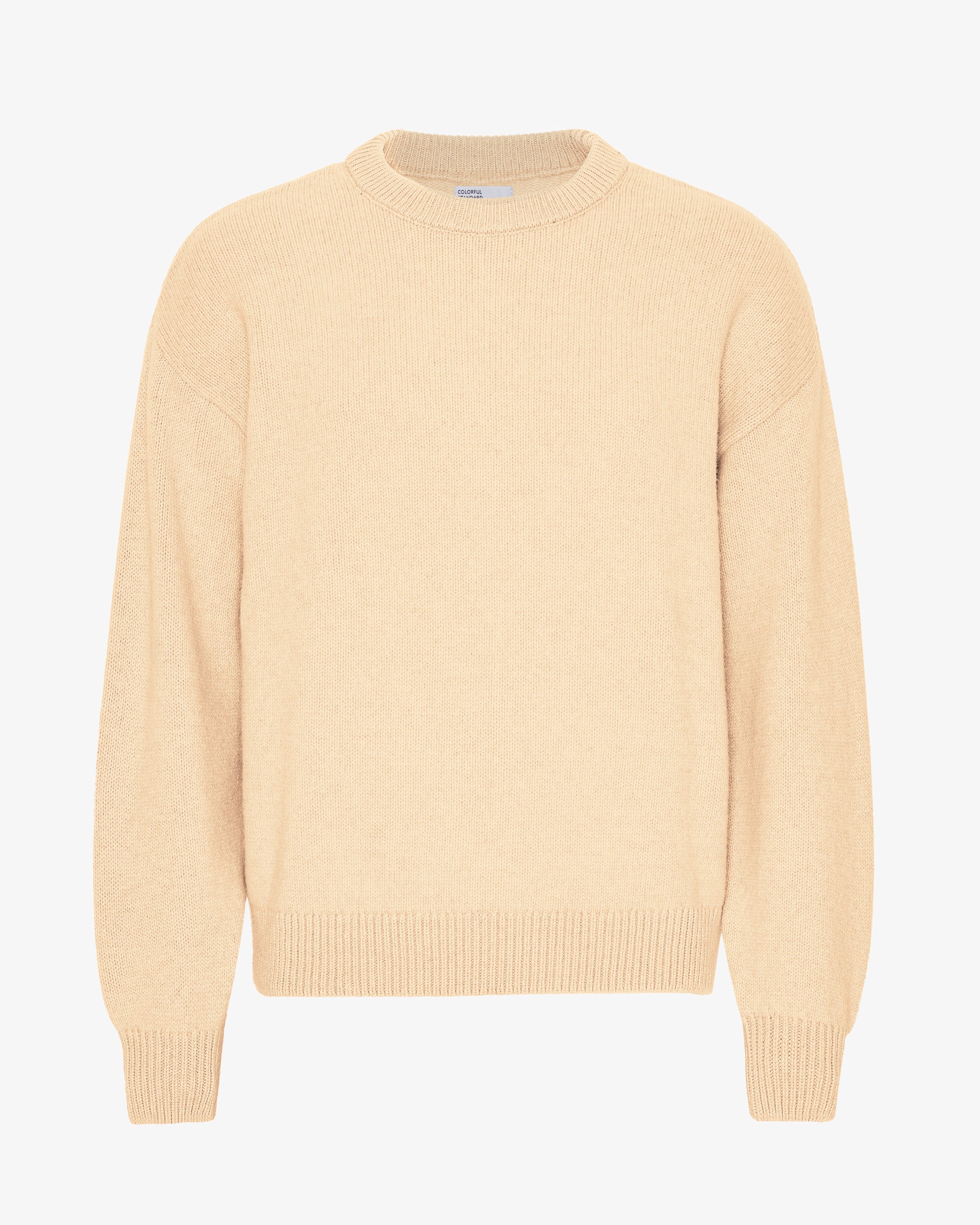 Oversized Merino Wool Crew - Soft Yellow