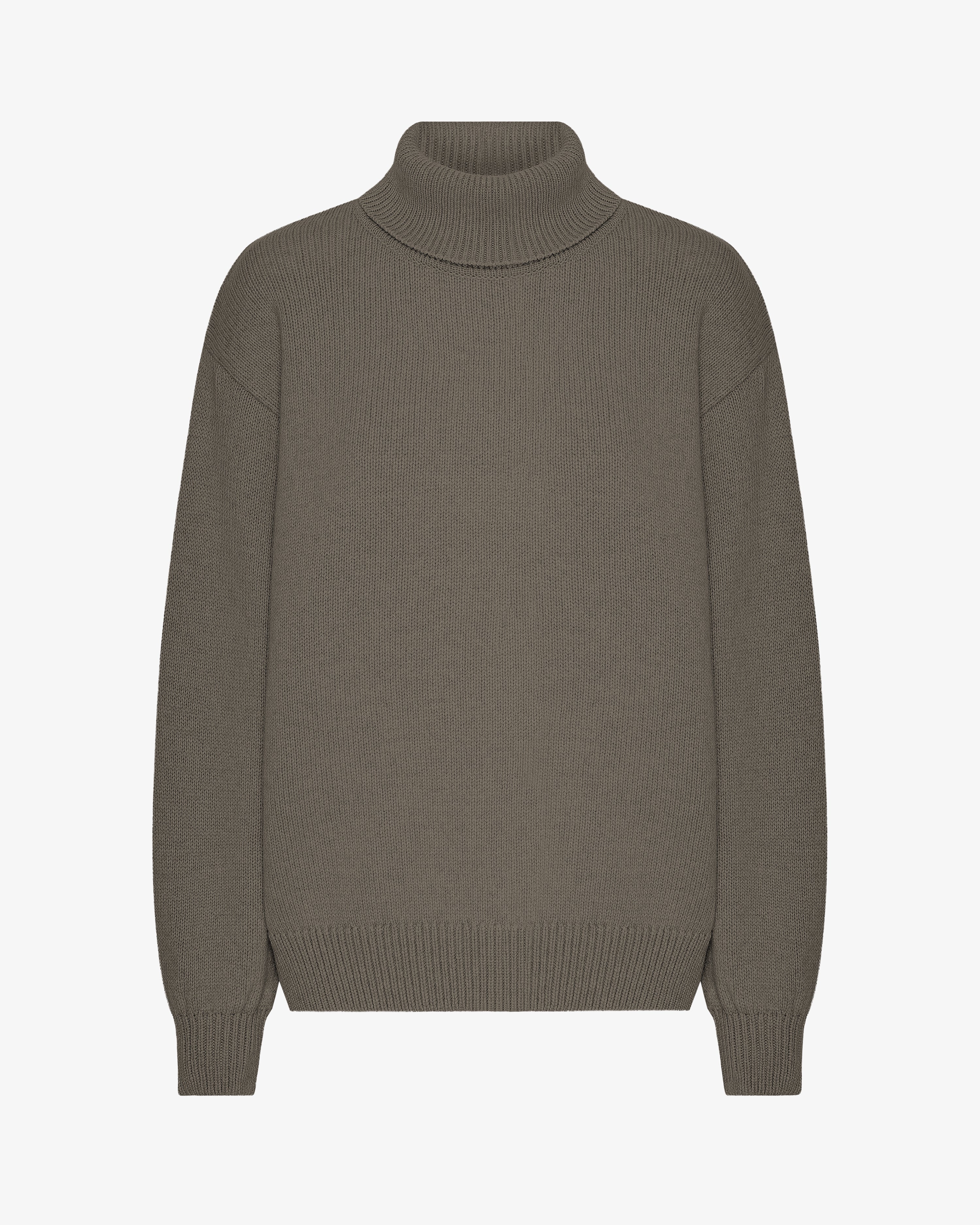 Merino Wool Turtleneck - Dusty Olive