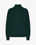 Merino Wool Turtleneck - Emerald Green