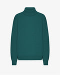 Merino Wool Turtleneck - Ocean Green