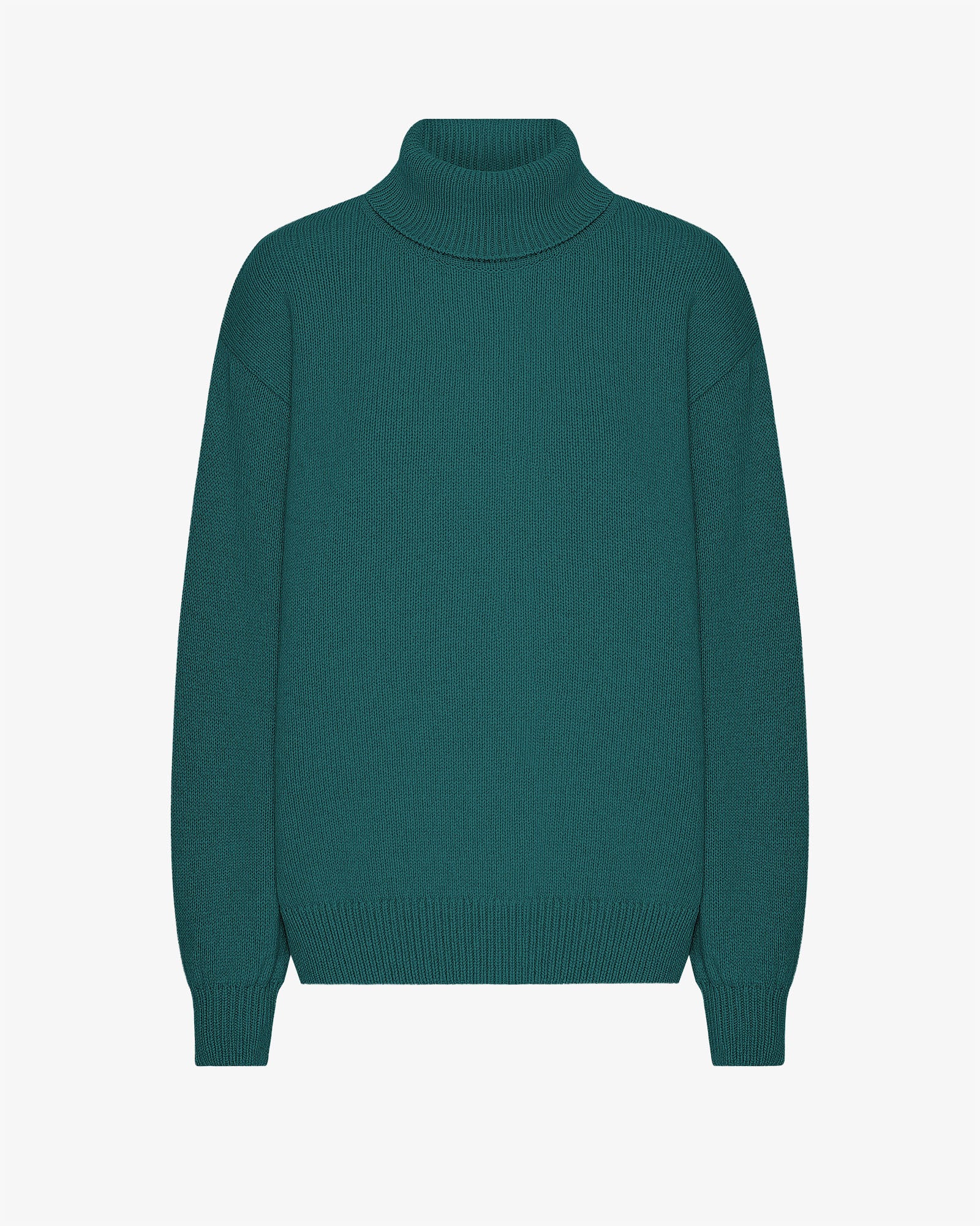 Merino Wool Turtleneck - Ocean Green
