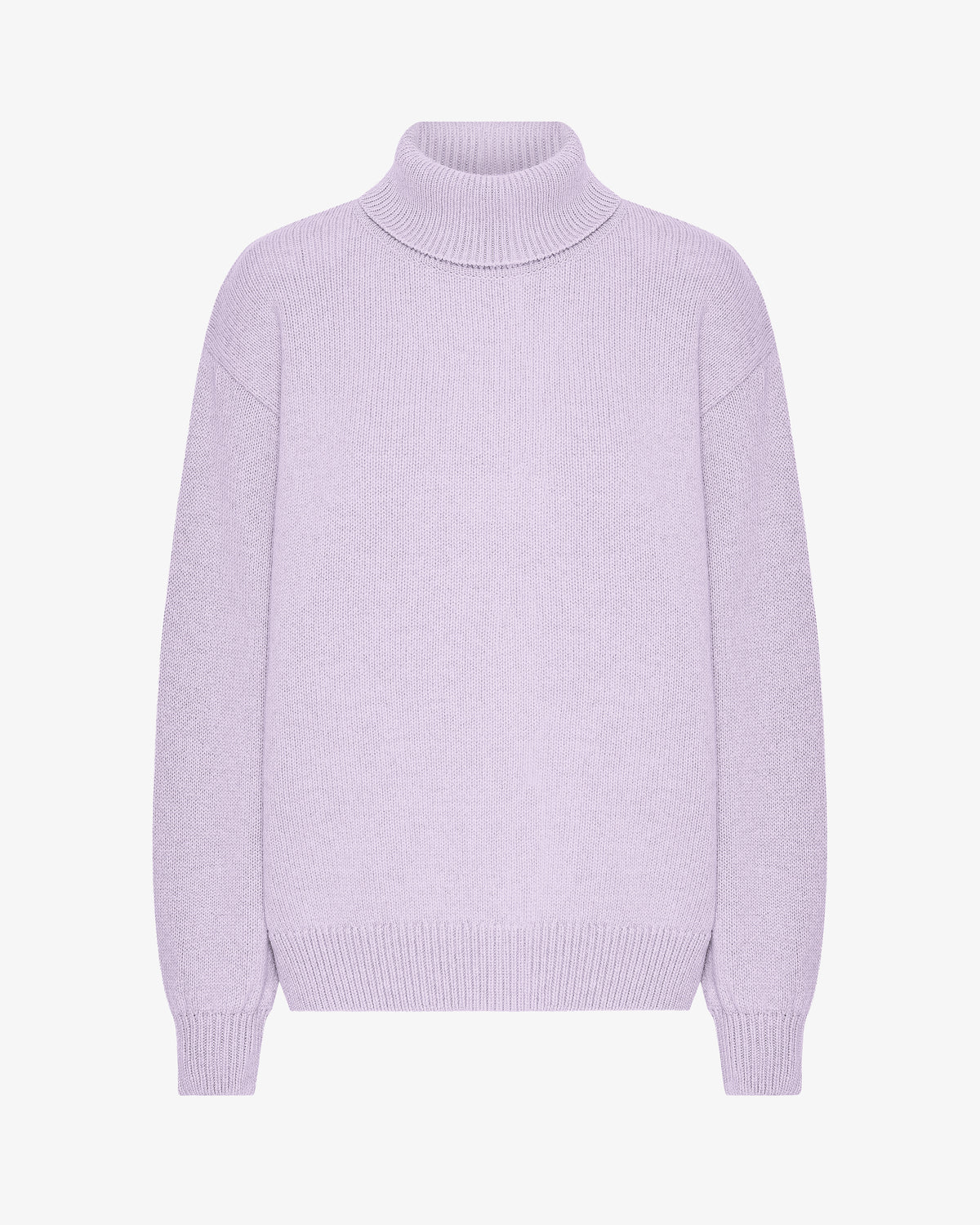 Merino Wool Turtleneck - Soft Lavender