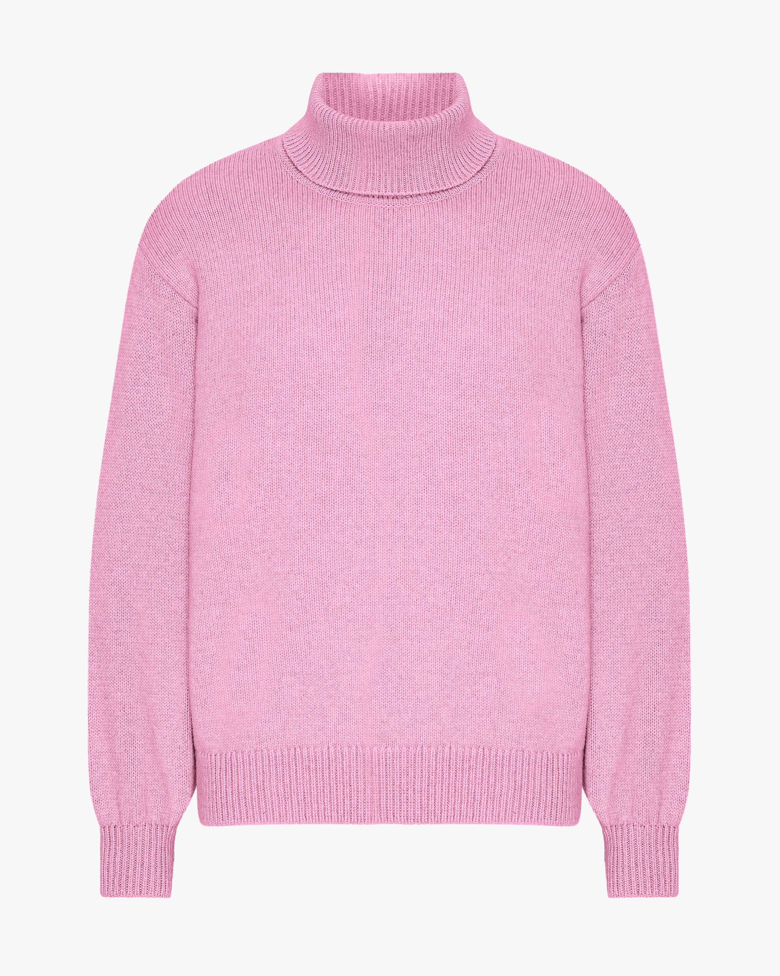 Merino Wool Turtleneck - Cherry Blossom