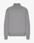 Merino Wool Turtleneck - Heather Grey