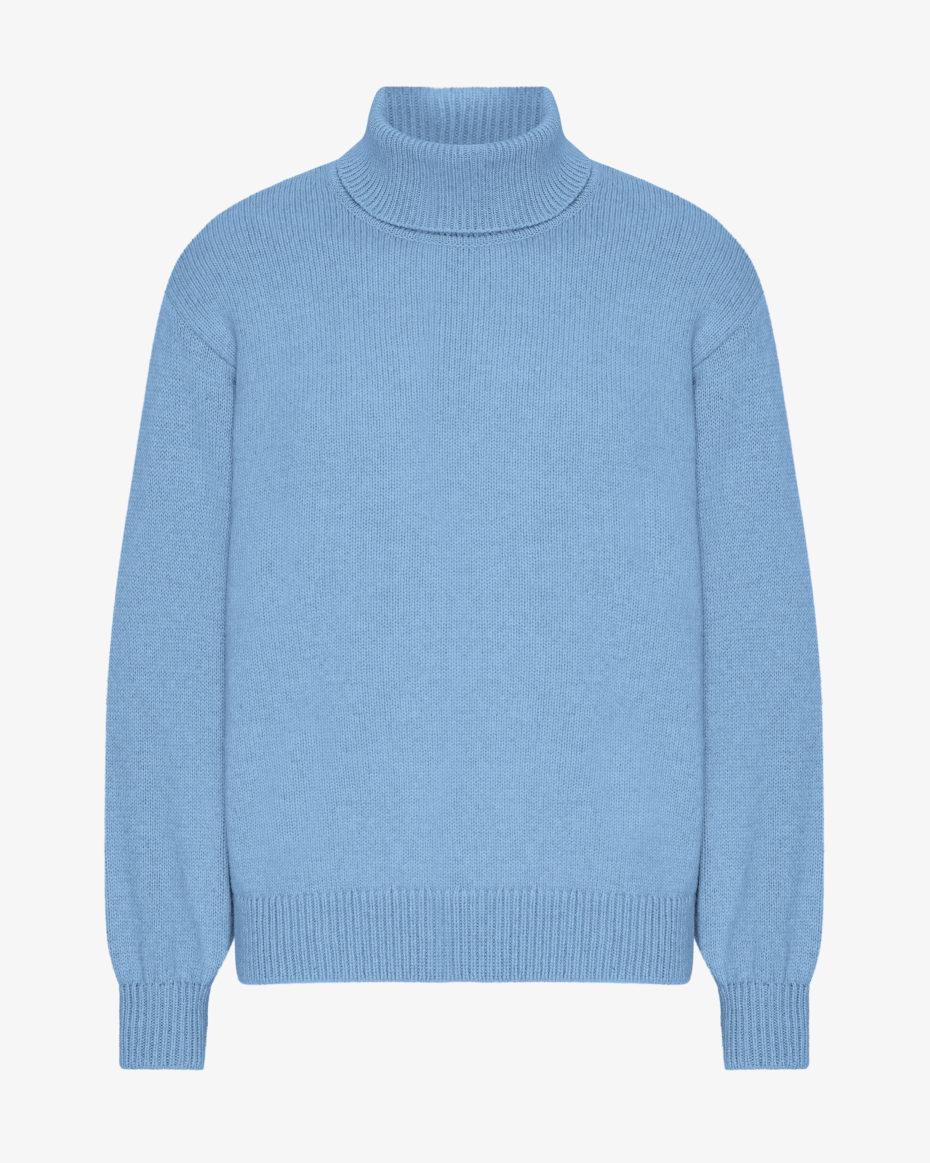 Merino Wool Turtleneck - Seaside Blue