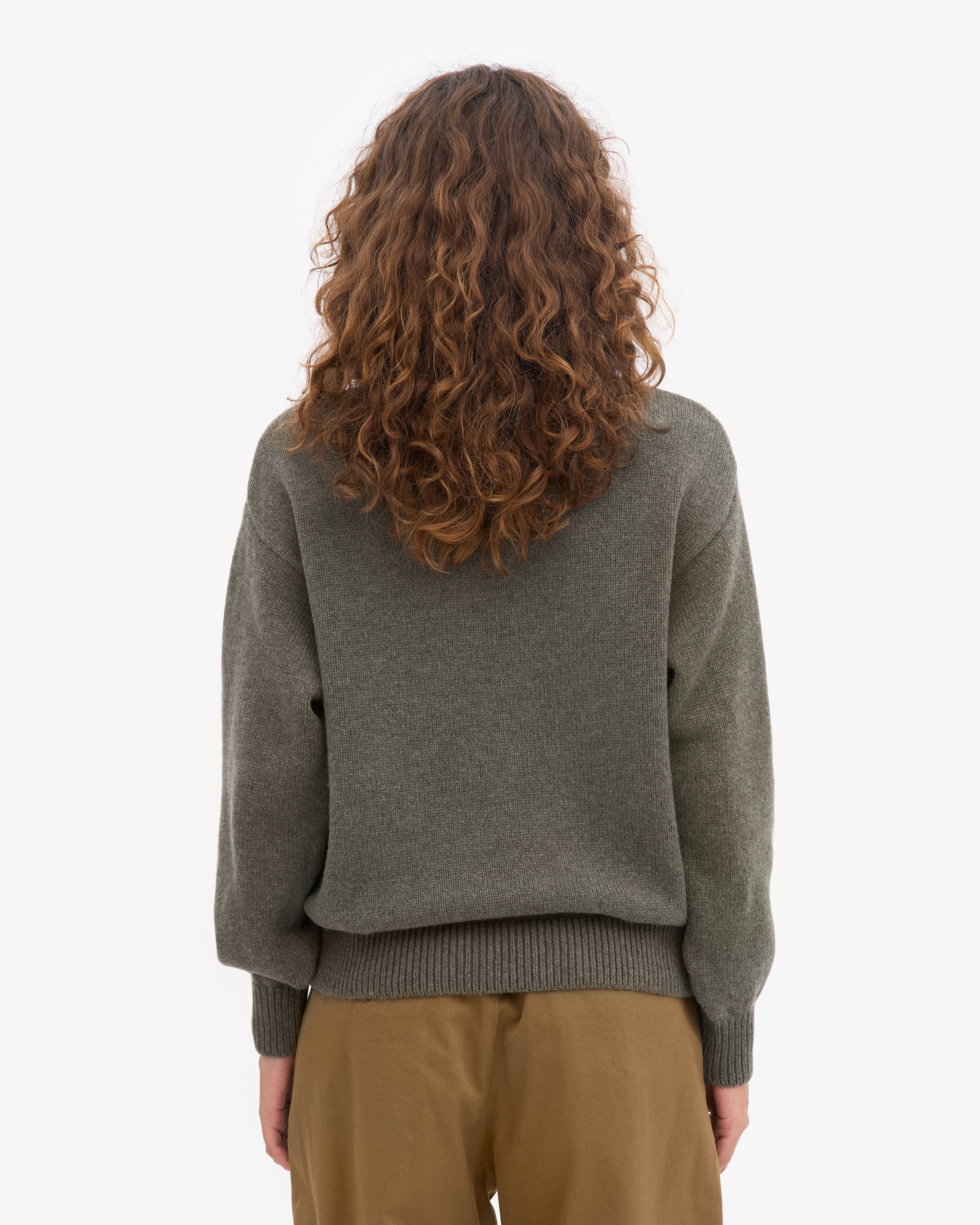 Merino Wool Turtleneck - Dusty Olive