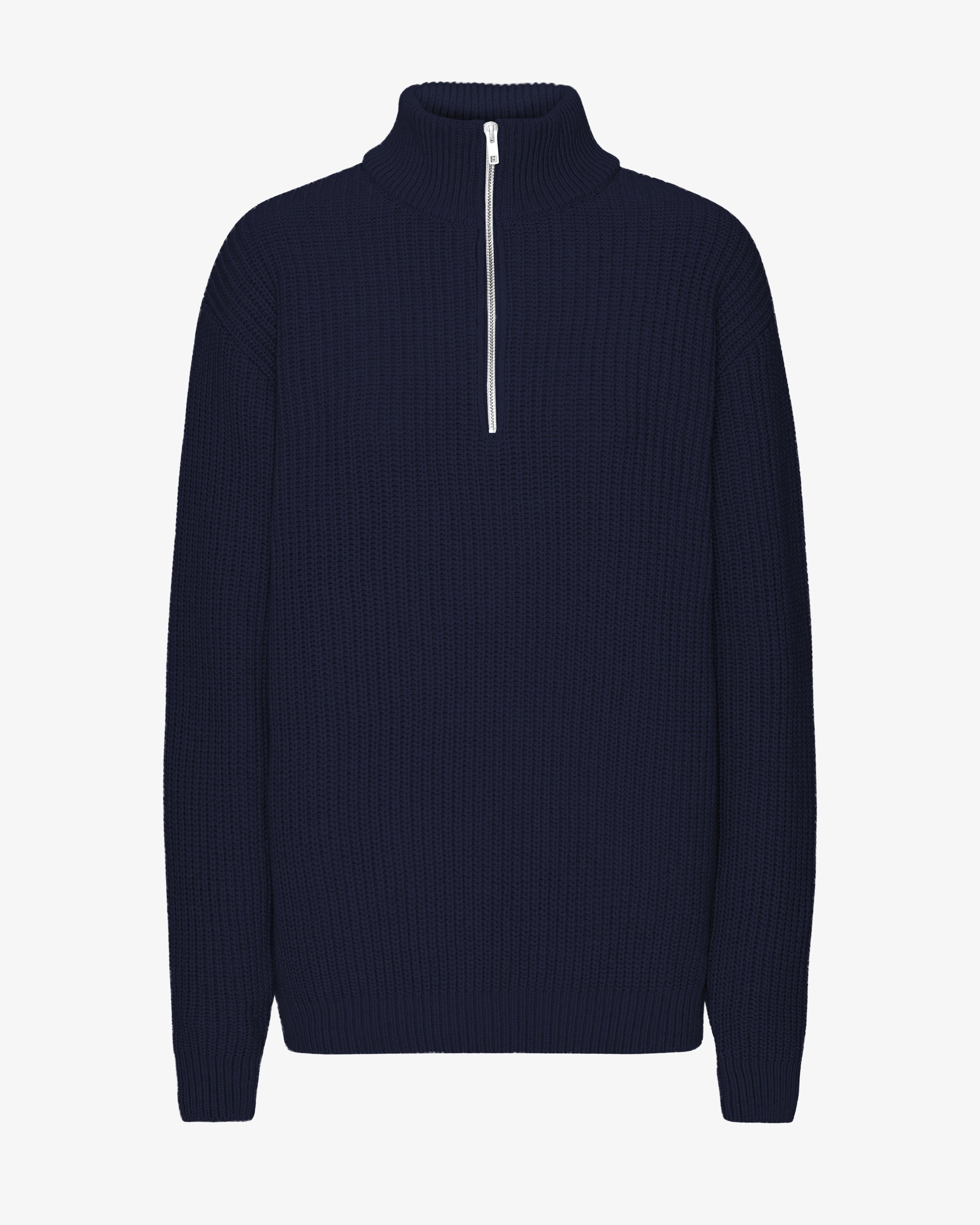 Merino Quarter Zip - Navy Blue