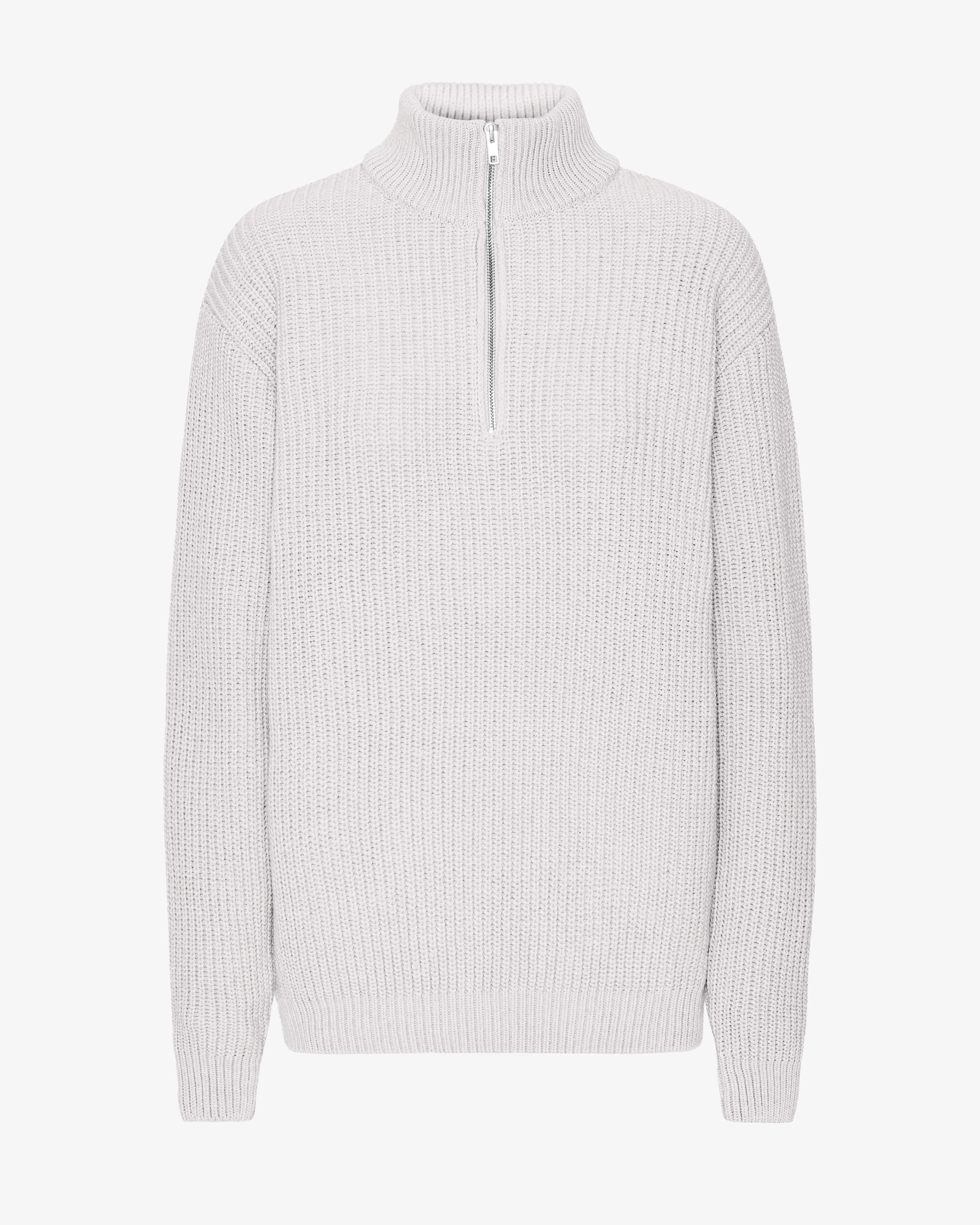 Merino Quarter Zip - Snow Melange