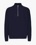 Merino Quarter Zip - Navy Blue