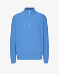 Merino Quarter Zip - Pacific Blue