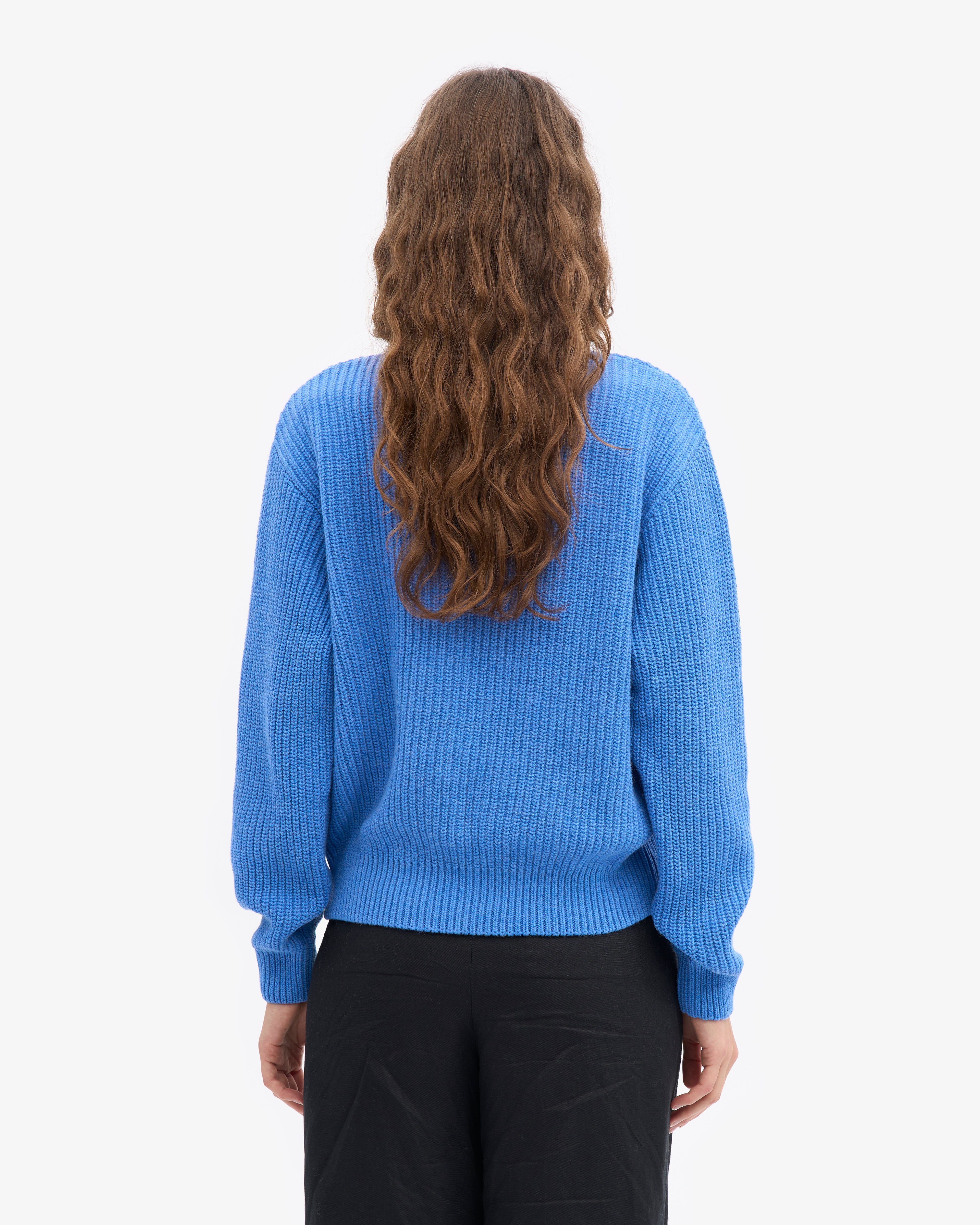 Merino Quarter Zip - Pacific Blue
