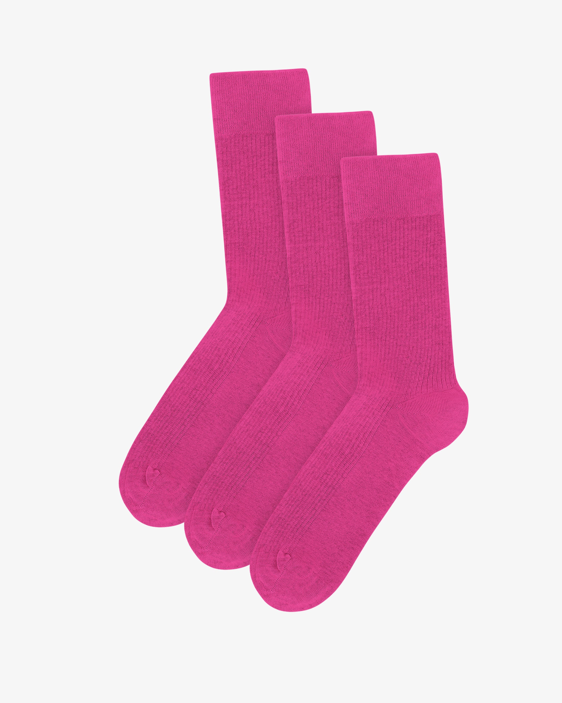 Classic Organic Sock - Bubblegum Pink (3-Pack)