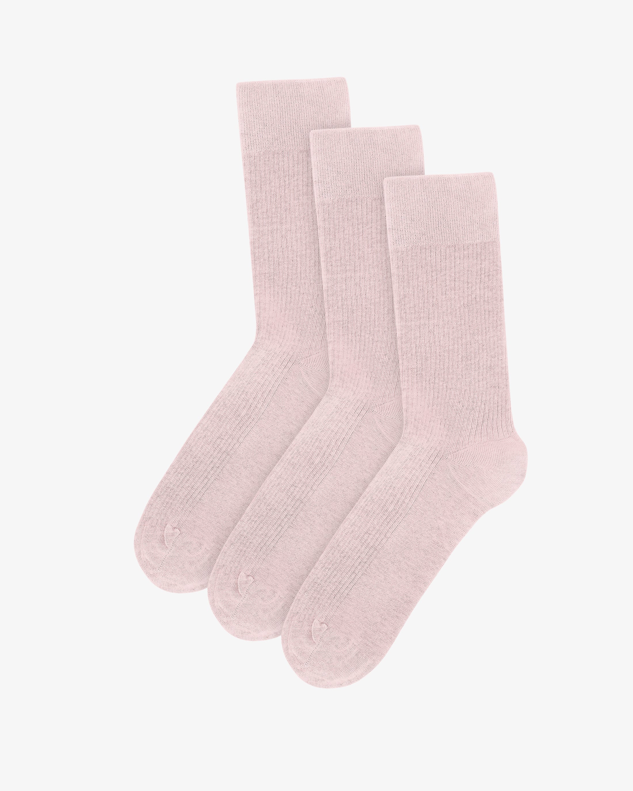 Classic Organic Sock - Faded Pink (3-Pack)