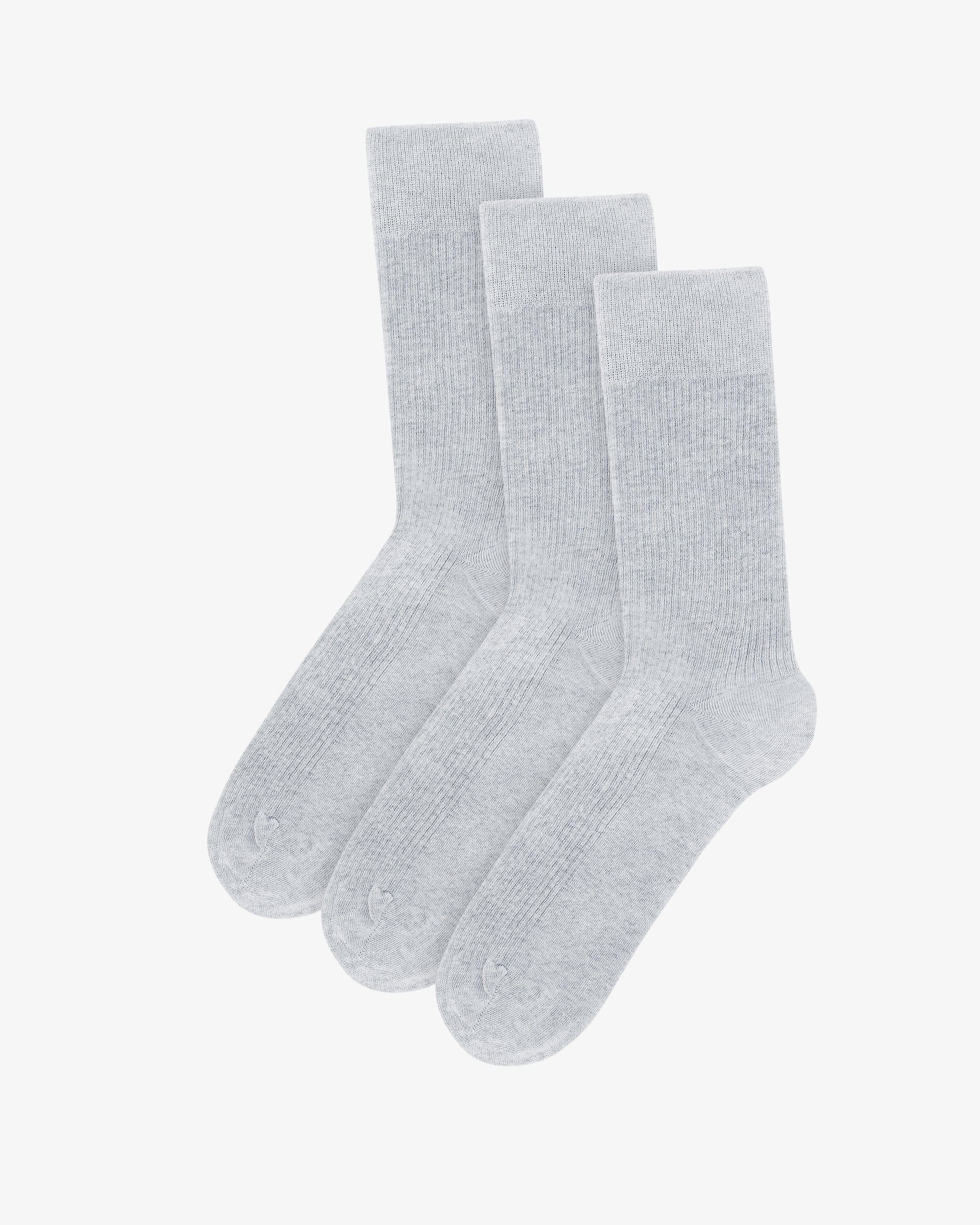 Classic Organic Sock - Snow Melange (3-Pack)