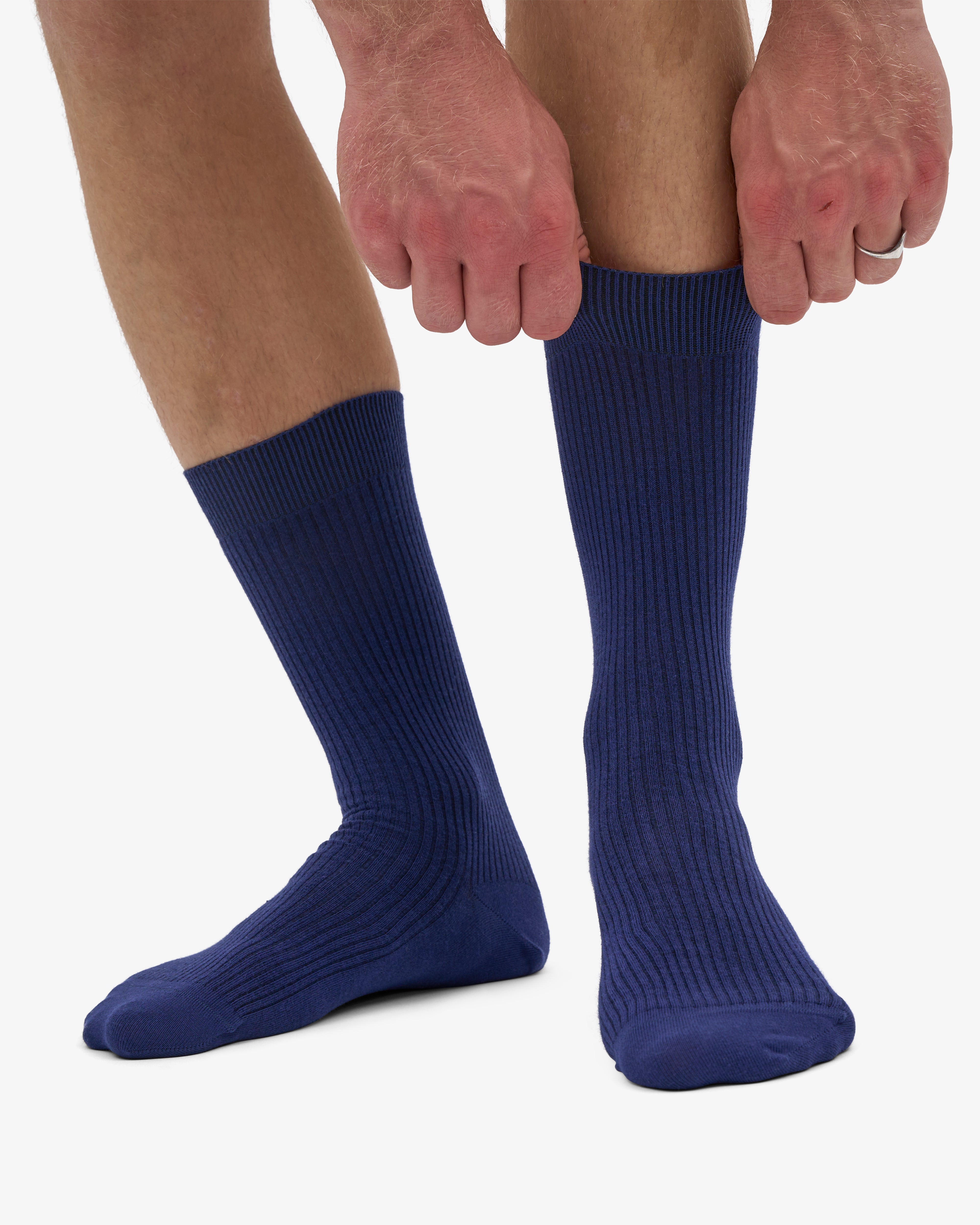 Classic Organic Sock - Marine Blue (3-Pack)