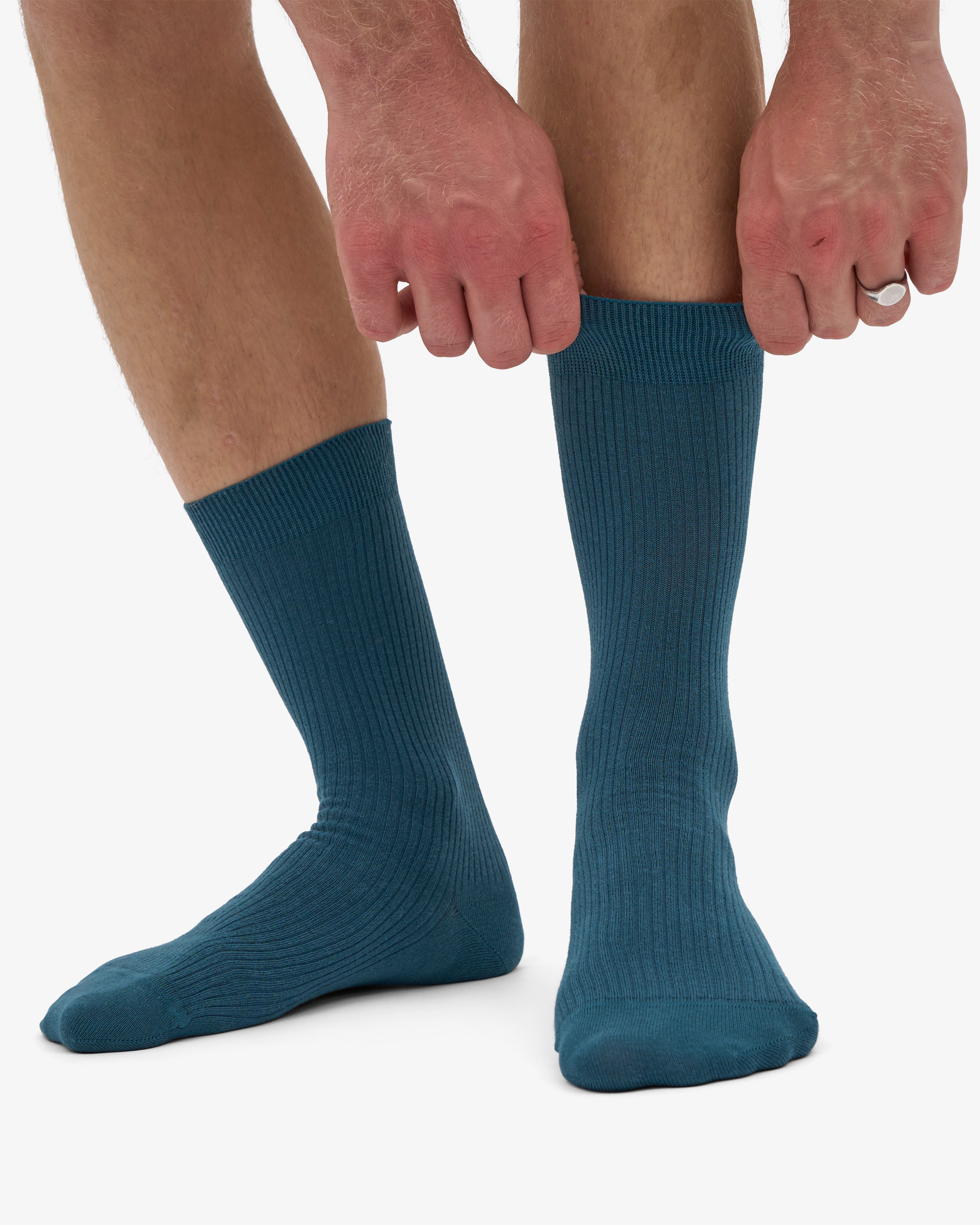Classic Organic Sock - Ocean Green (3-Pack)
