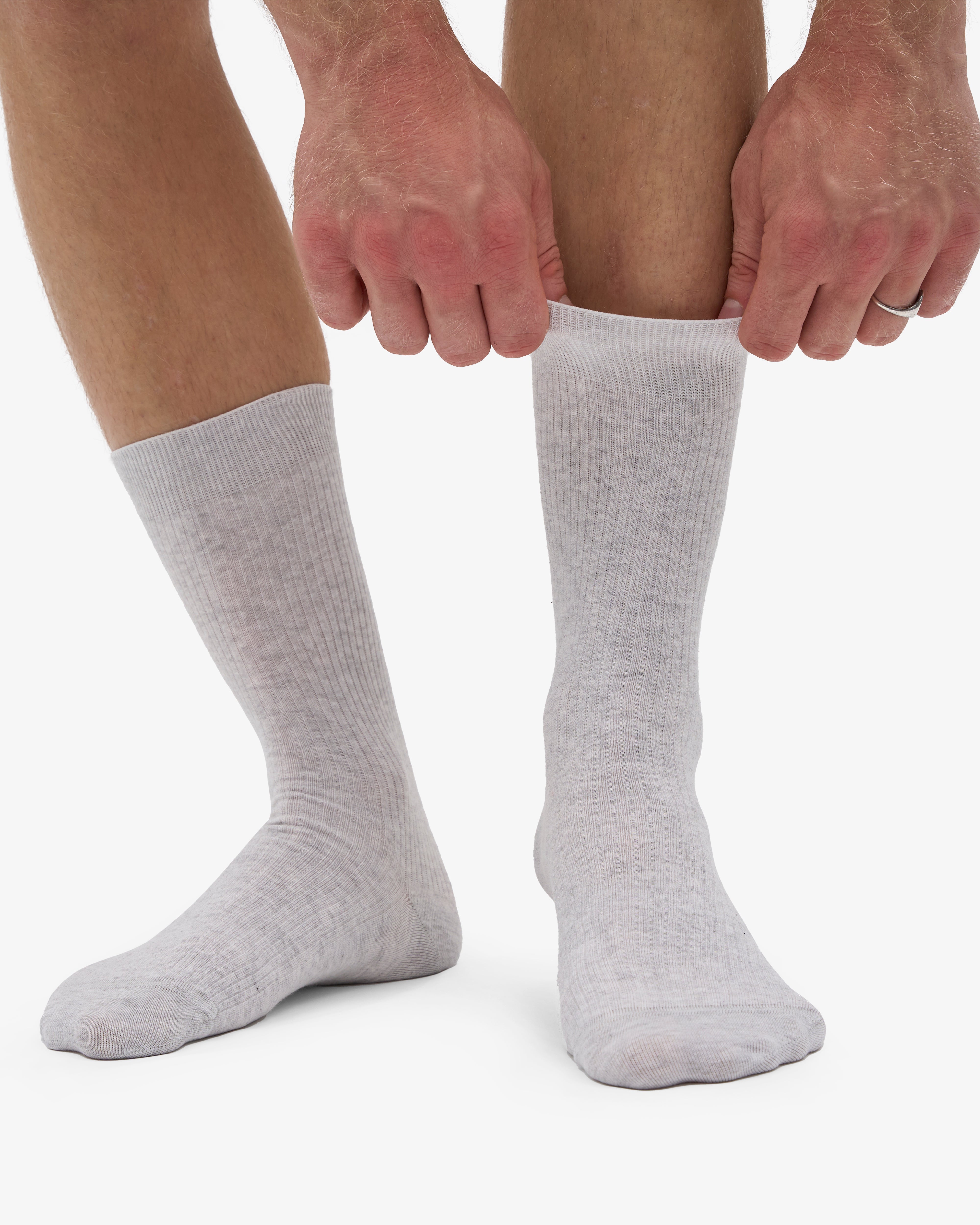 Classic Organic Sock - Snow Melange (3-Pack)