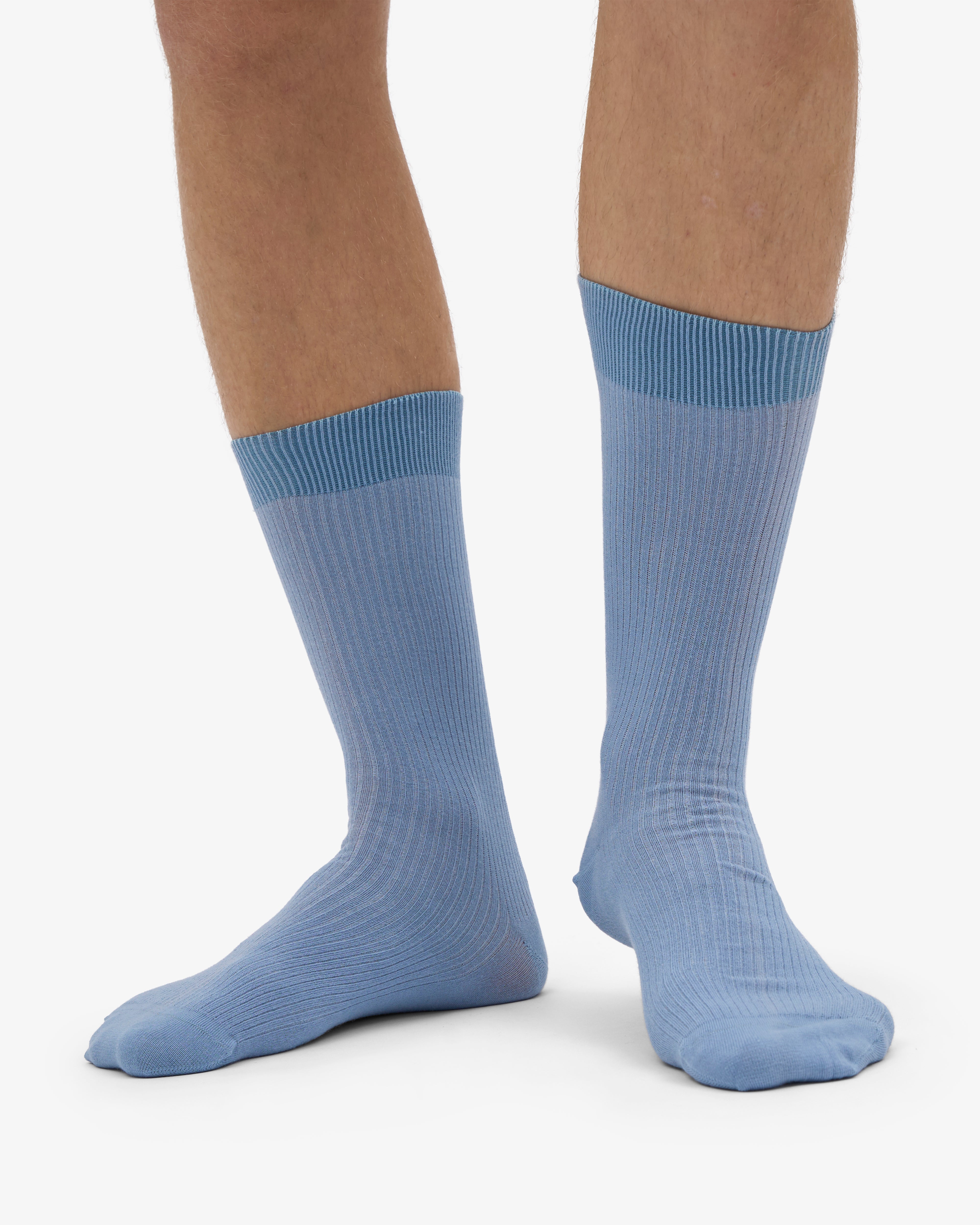 Classic Organic Sock - Steel Blue