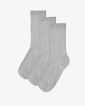 Women Classic Organic Sock - Heather Grey (3-Pack)