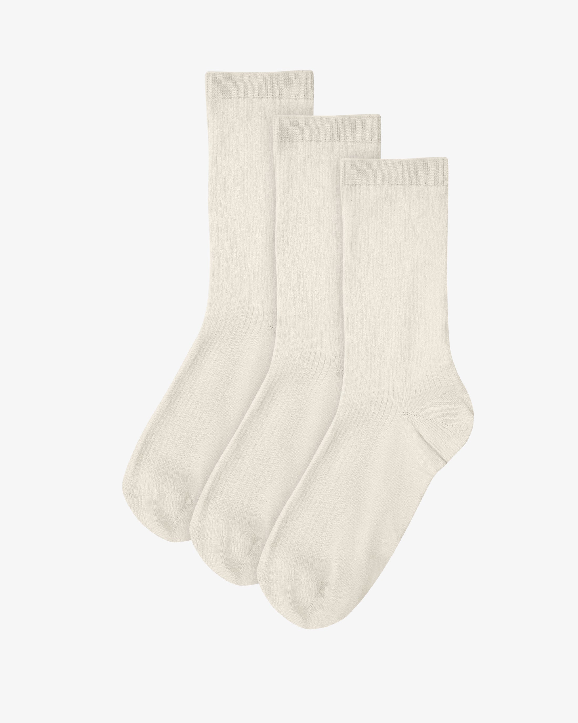 Women Classic Organic Sock - Ivory White (3-Pack)