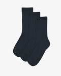 Women Classic Organic Sock - Navy Blue (3-Pack)